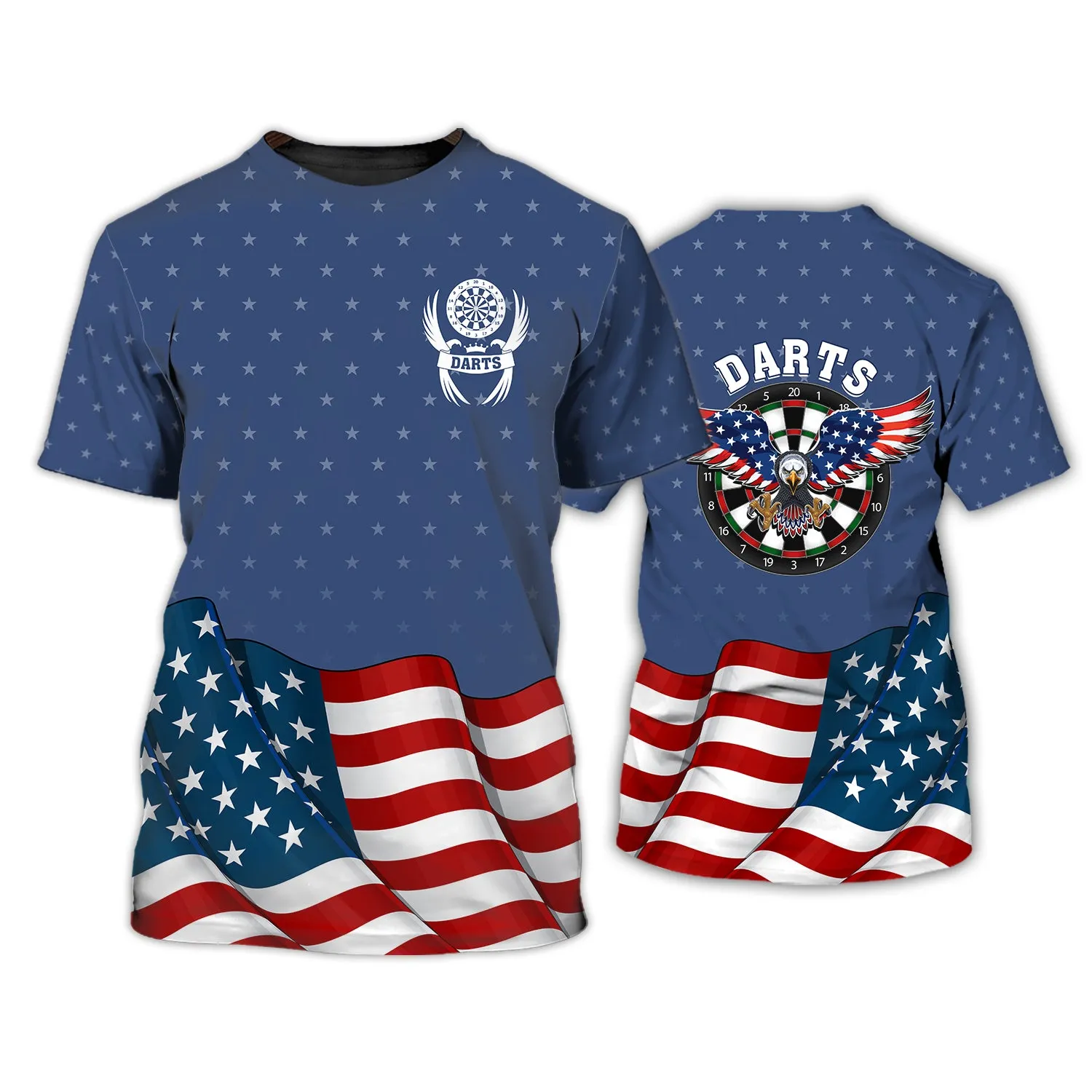 Darts USA 3D Printed Shirts