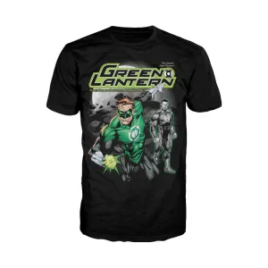 DC Comics Green Lantern Fashion Space Cops Official Men's T-shirt (Black)