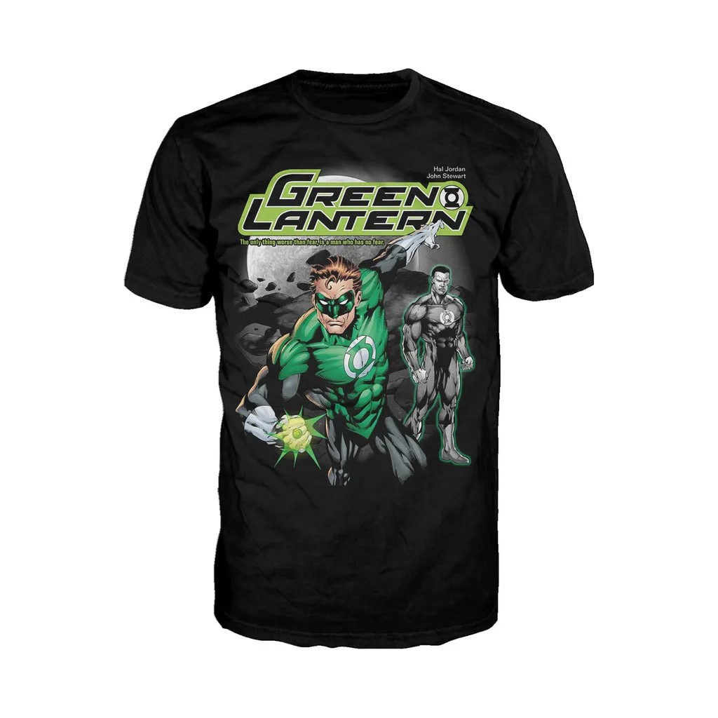 DC Comics Green Lantern Fashion Space Cops Official Men's T-shirt (Black)