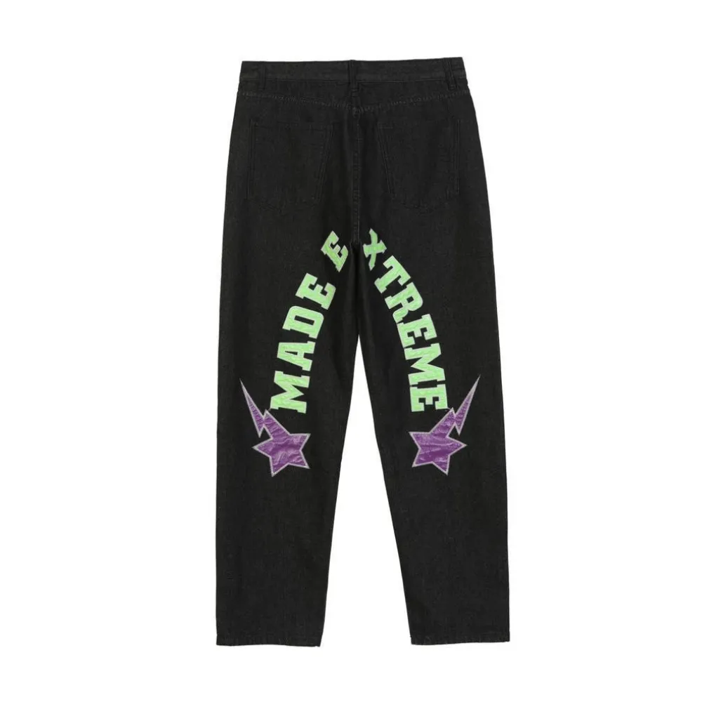 DF| Hip Hop Star Patches Jeans