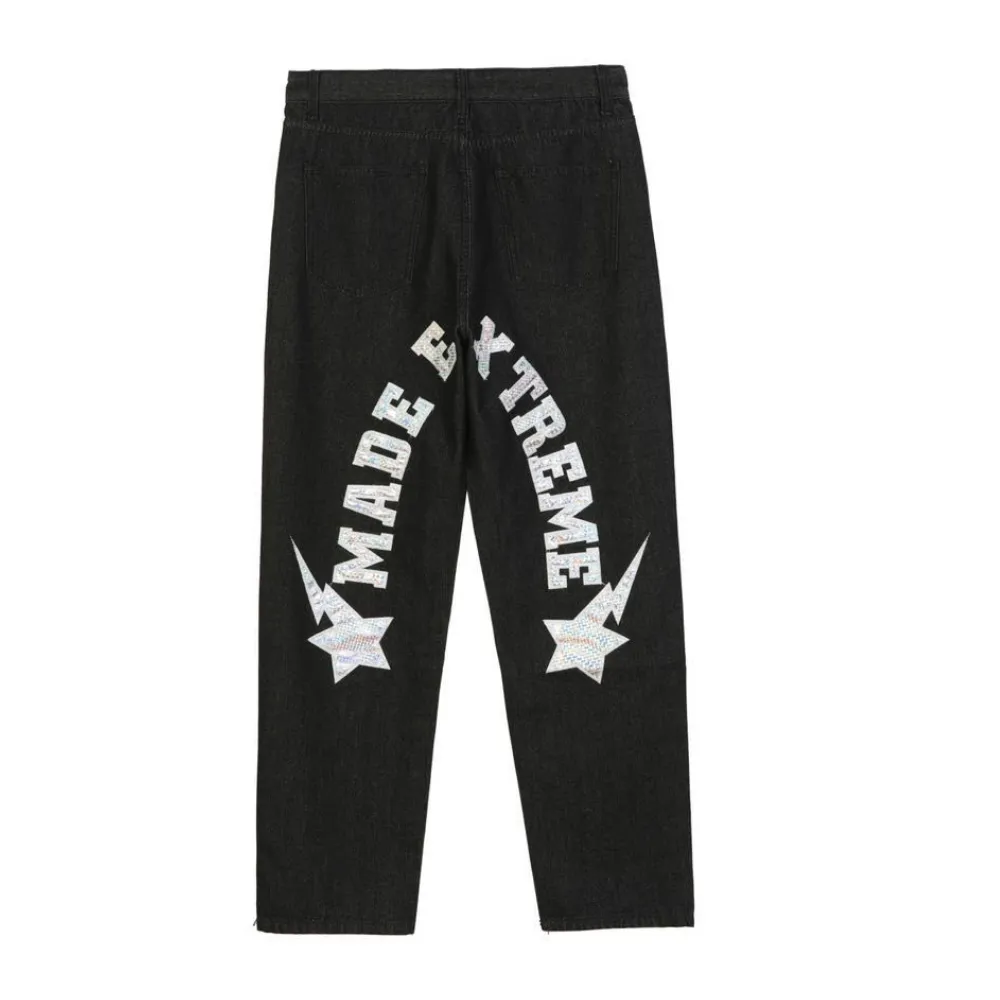 DF| Hip Hop Star Patches Jeans