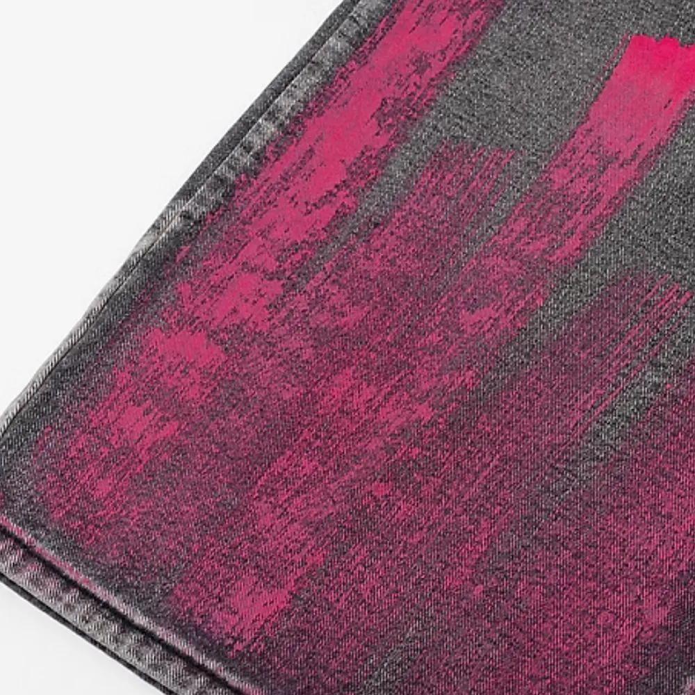 DF| Street Art Spray Painted Jeans