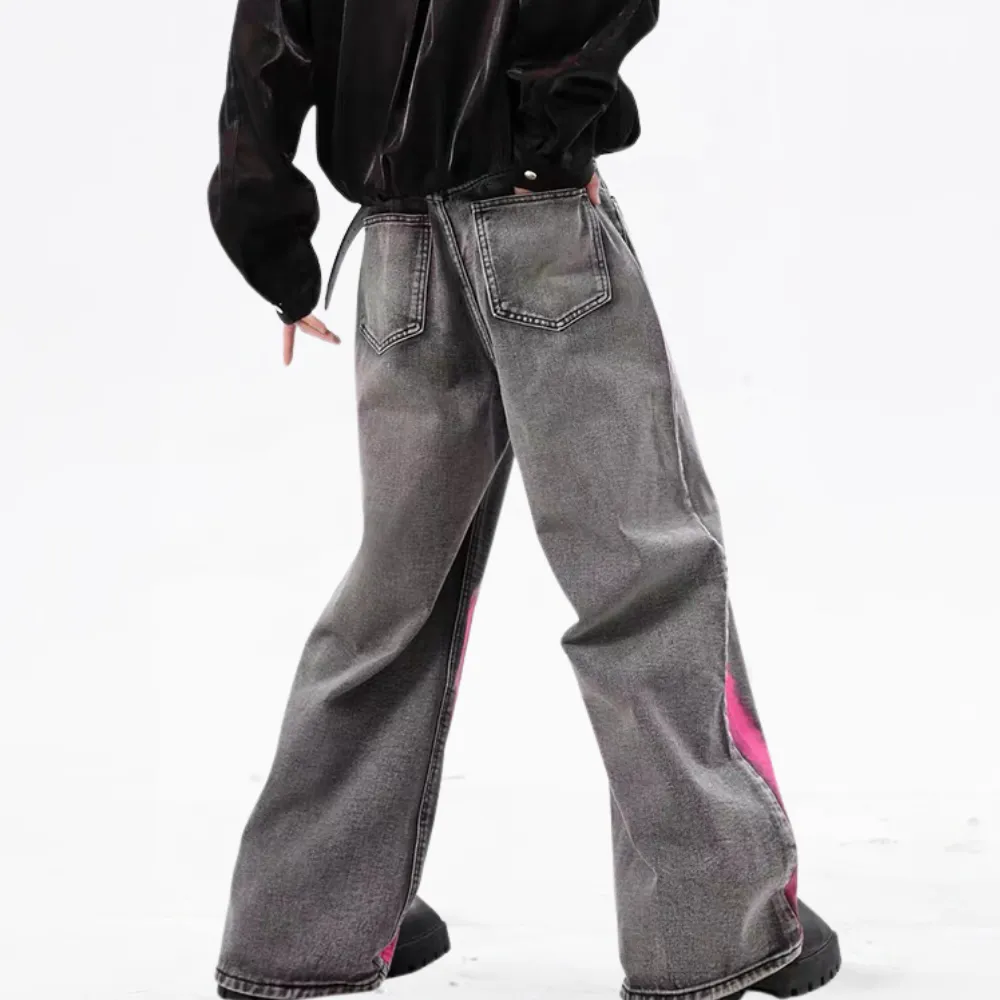 DF| Street Art Spray Painted Jeans
