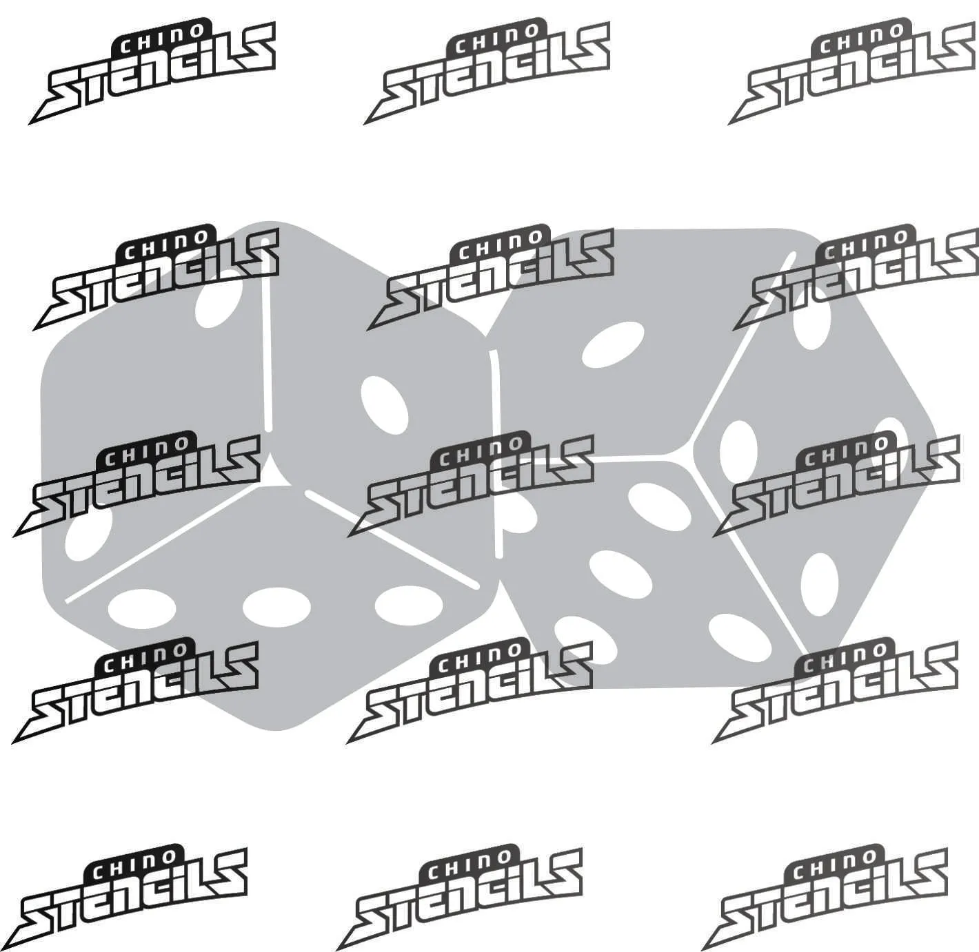 Dice ( Urban )  # 3034 art stencil / template