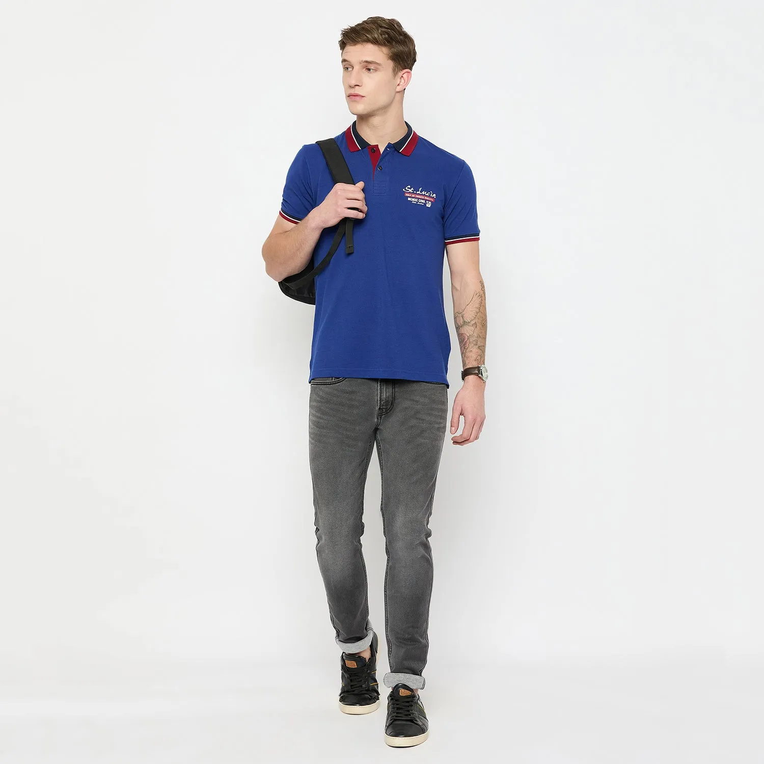 Duke Urban Men Half Sleeve Cotton Tshirt (LF4956)