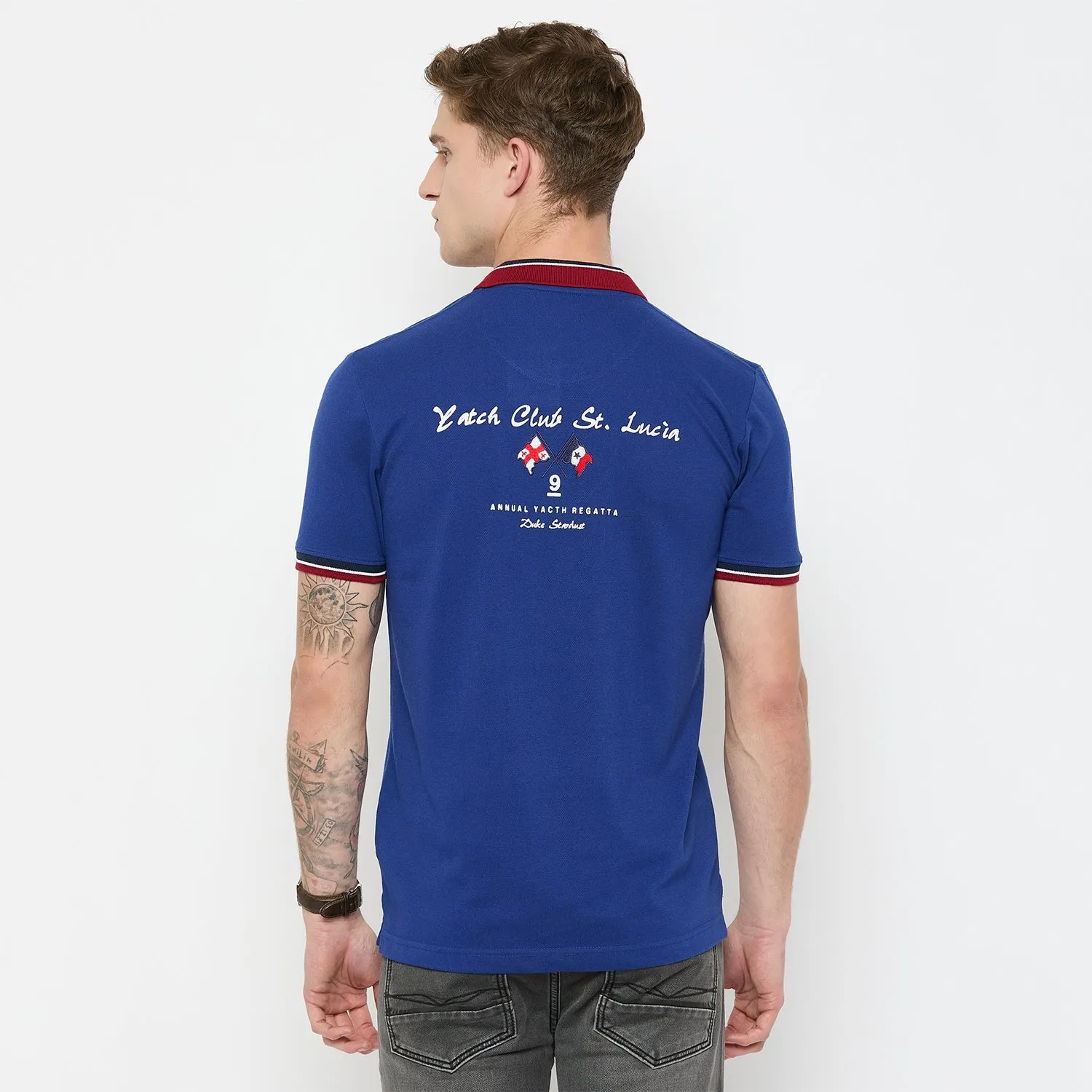 Duke Urban Men Half Sleeve Cotton Tshirt (LF4956)