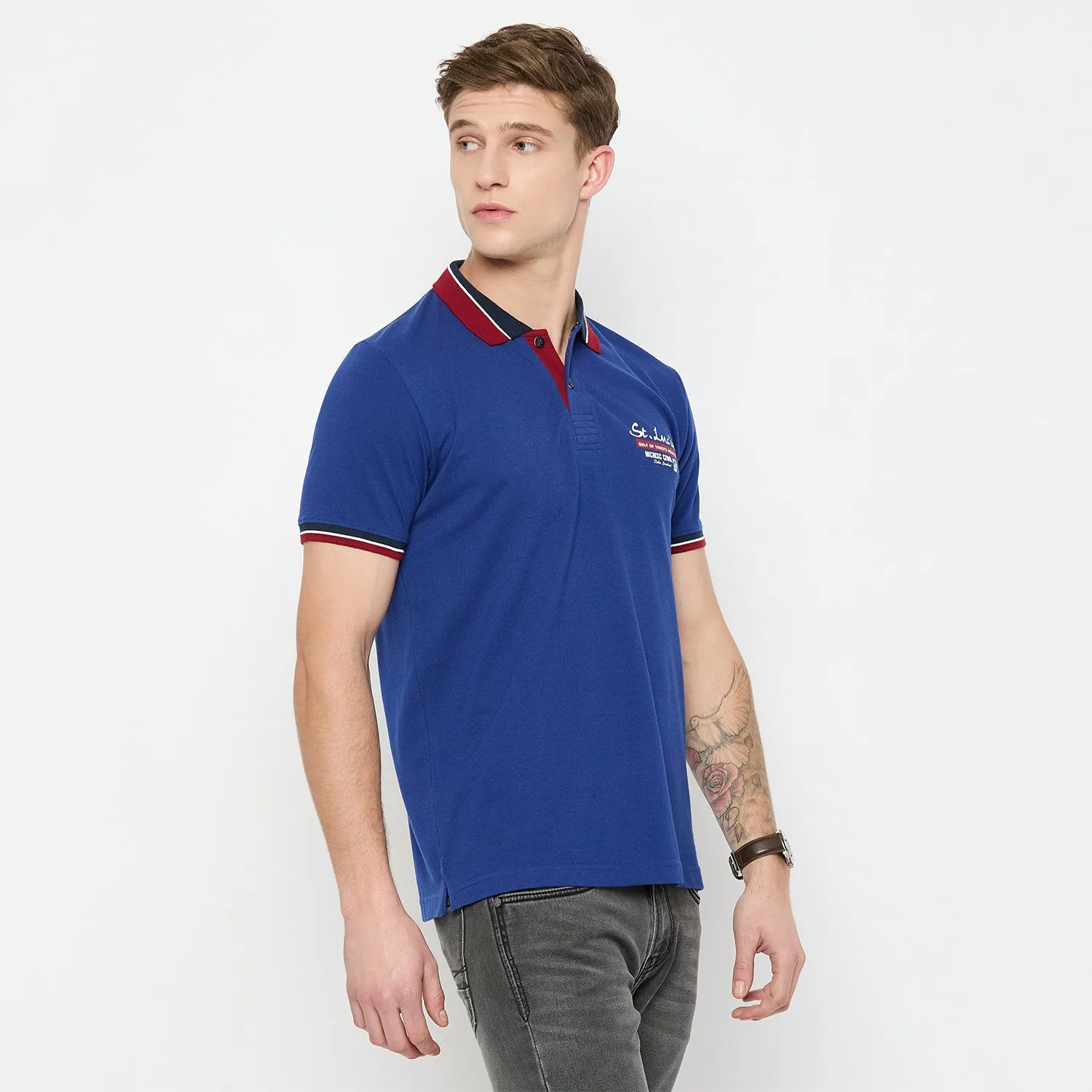 Duke Urban Men Half Sleeve Cotton Tshirt (LF4956)