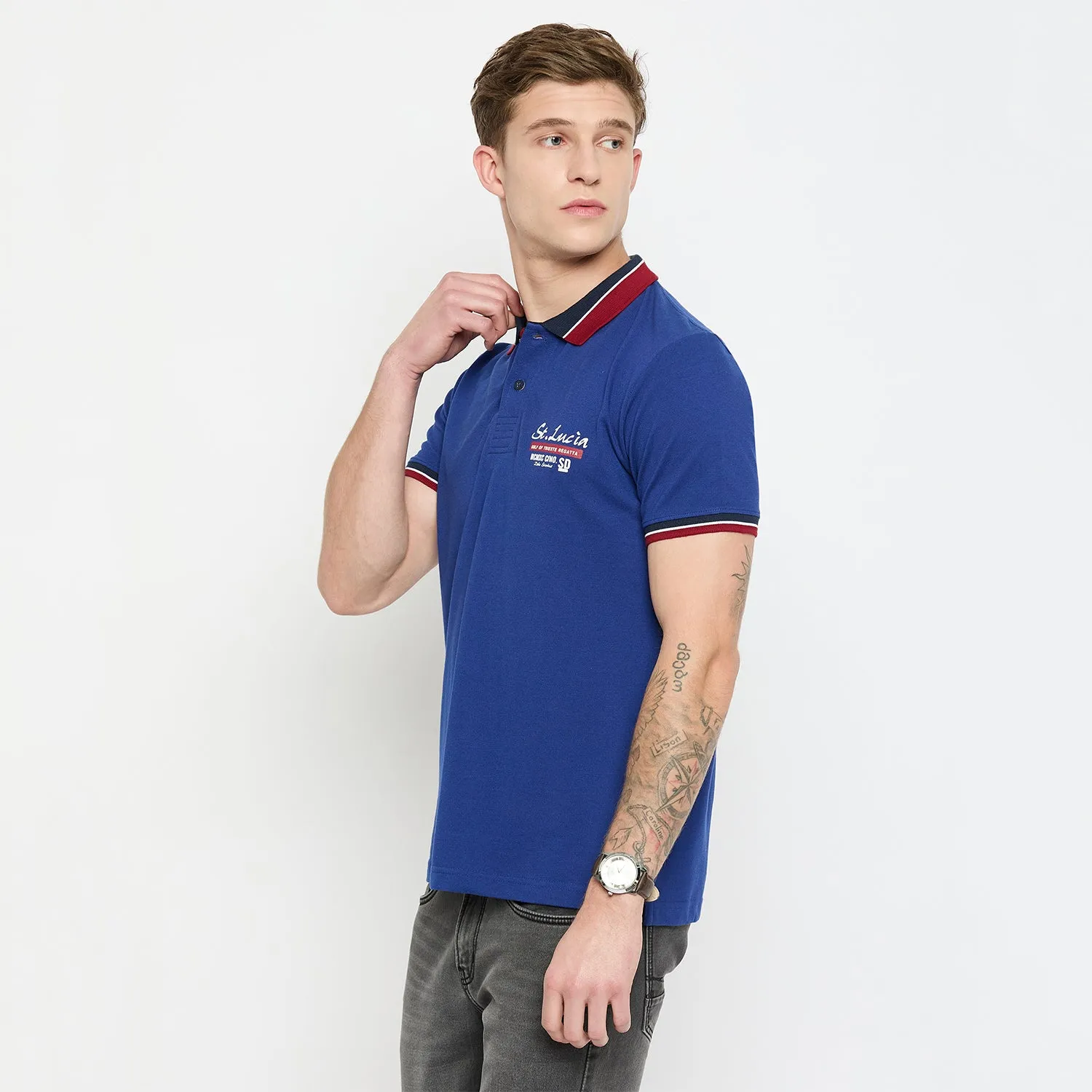 Duke Urban Men Half Sleeve Cotton Tshirt (LF4956)
