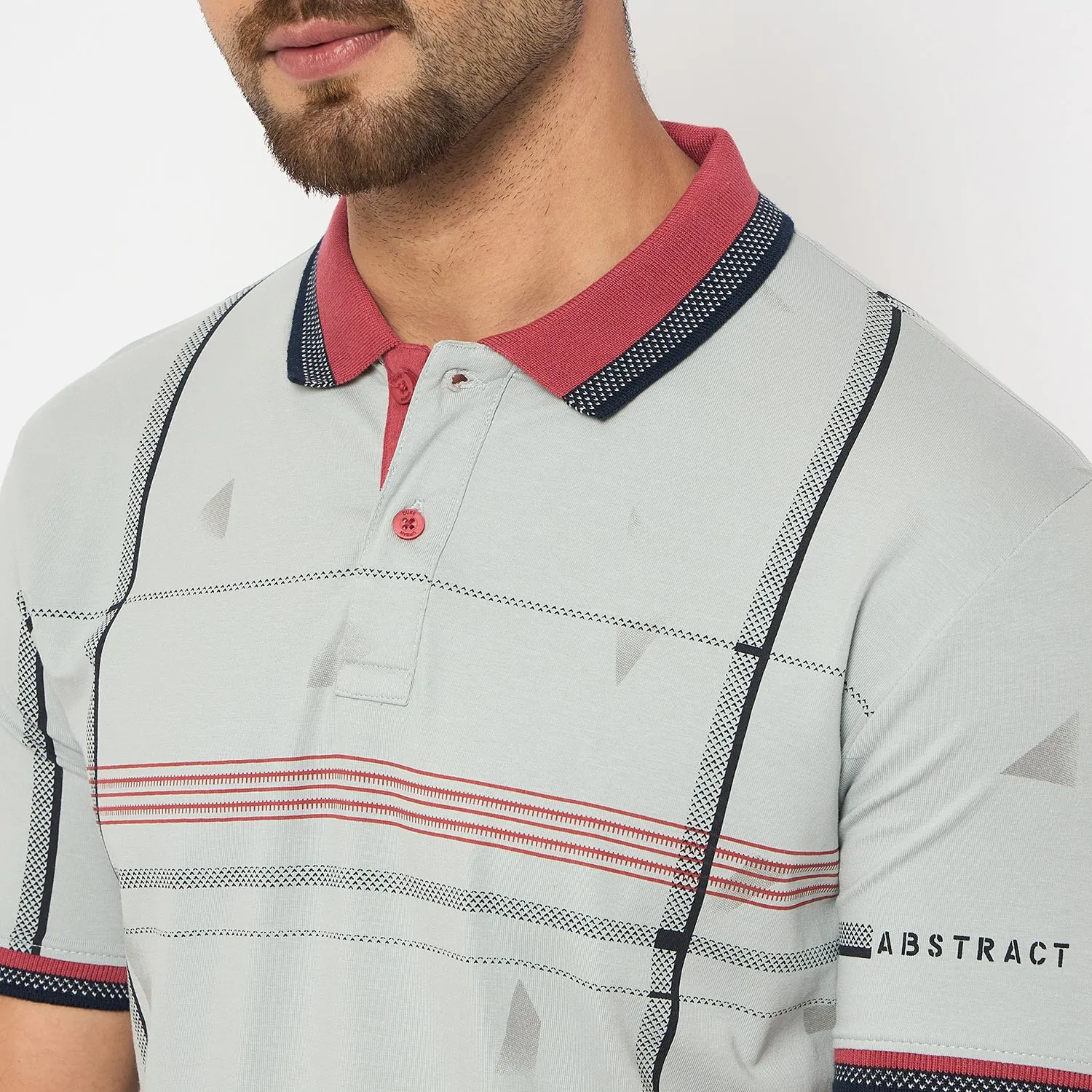 Duke Urban Men Half Sleeve Cotton Tshirt (LF7411)