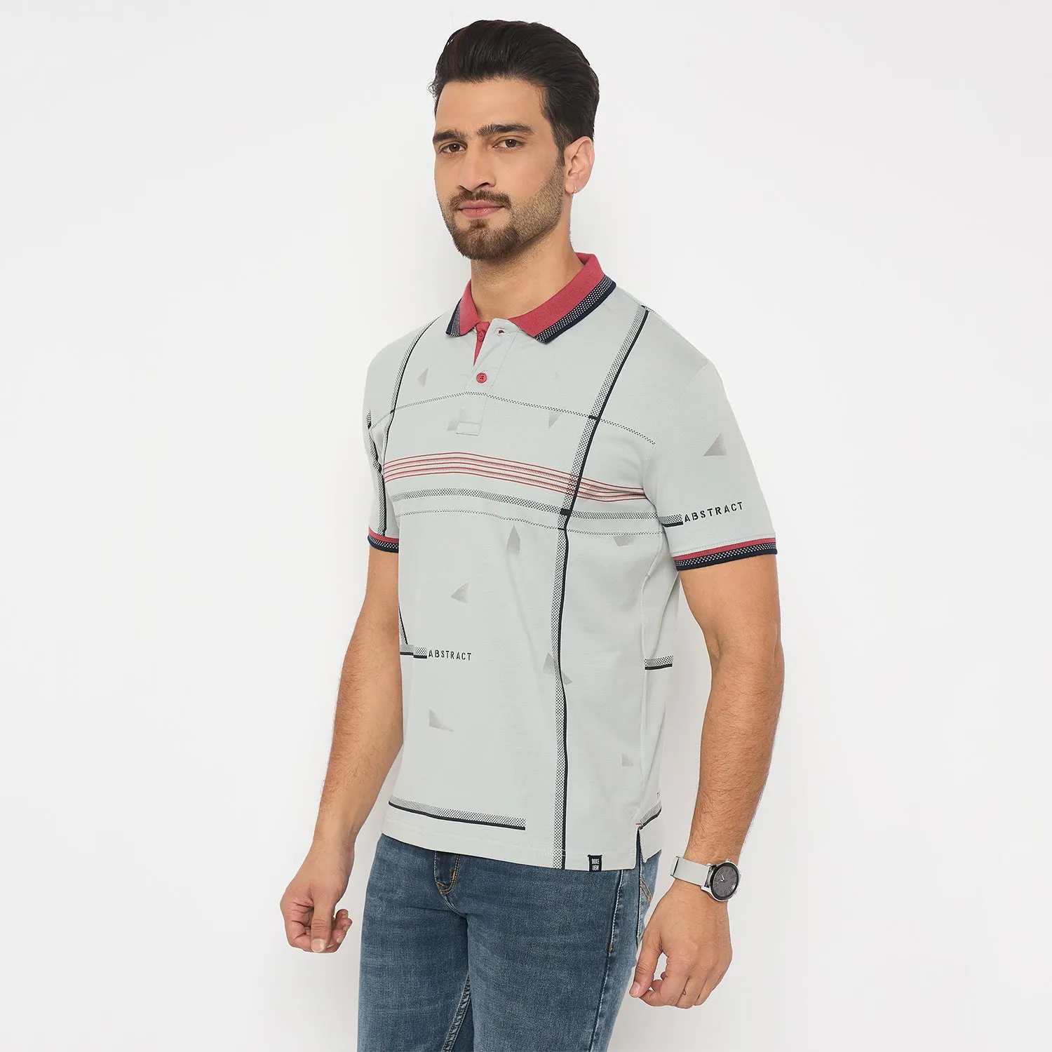 Duke Urban Men Half Sleeve Cotton Tshirt (LF7411)