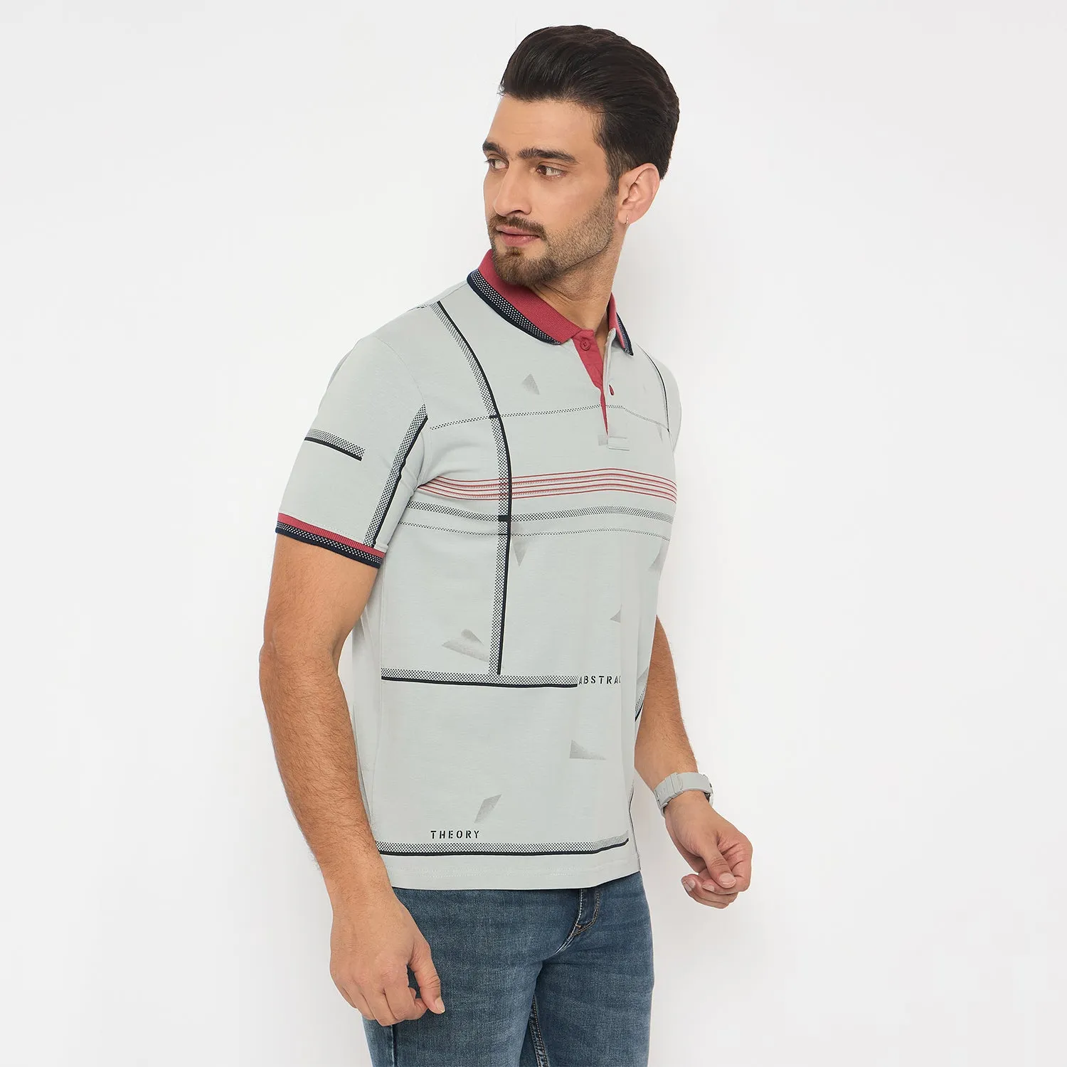 Duke Urban Men Half Sleeve Cotton Tshirt (LF7411)