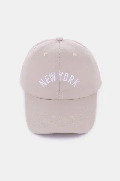 Embroidered City Baseball Cap