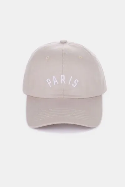 Embroidered City Baseball Cap