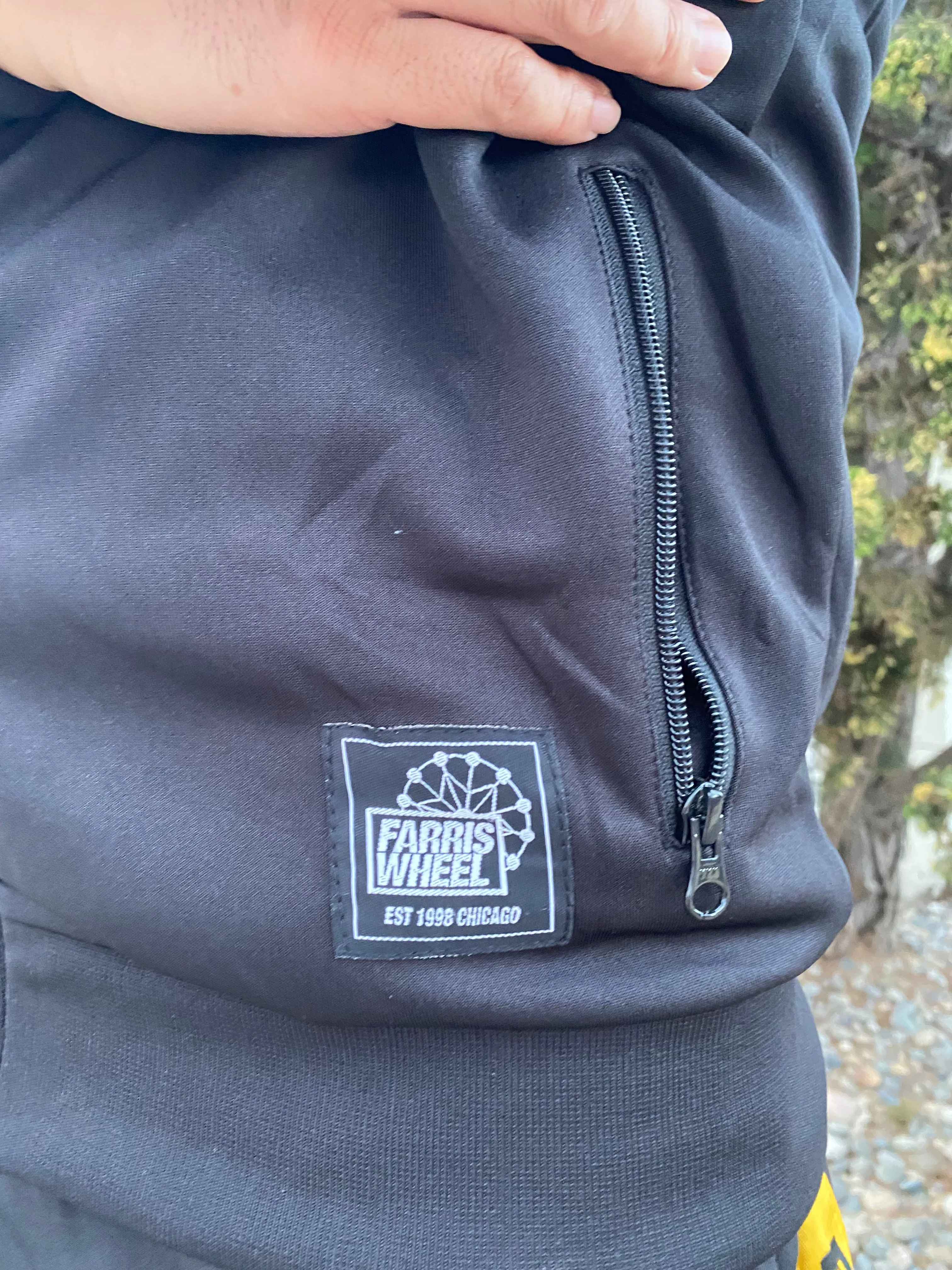 Farris Wheel Streetwear Unisex Black Tracksuit