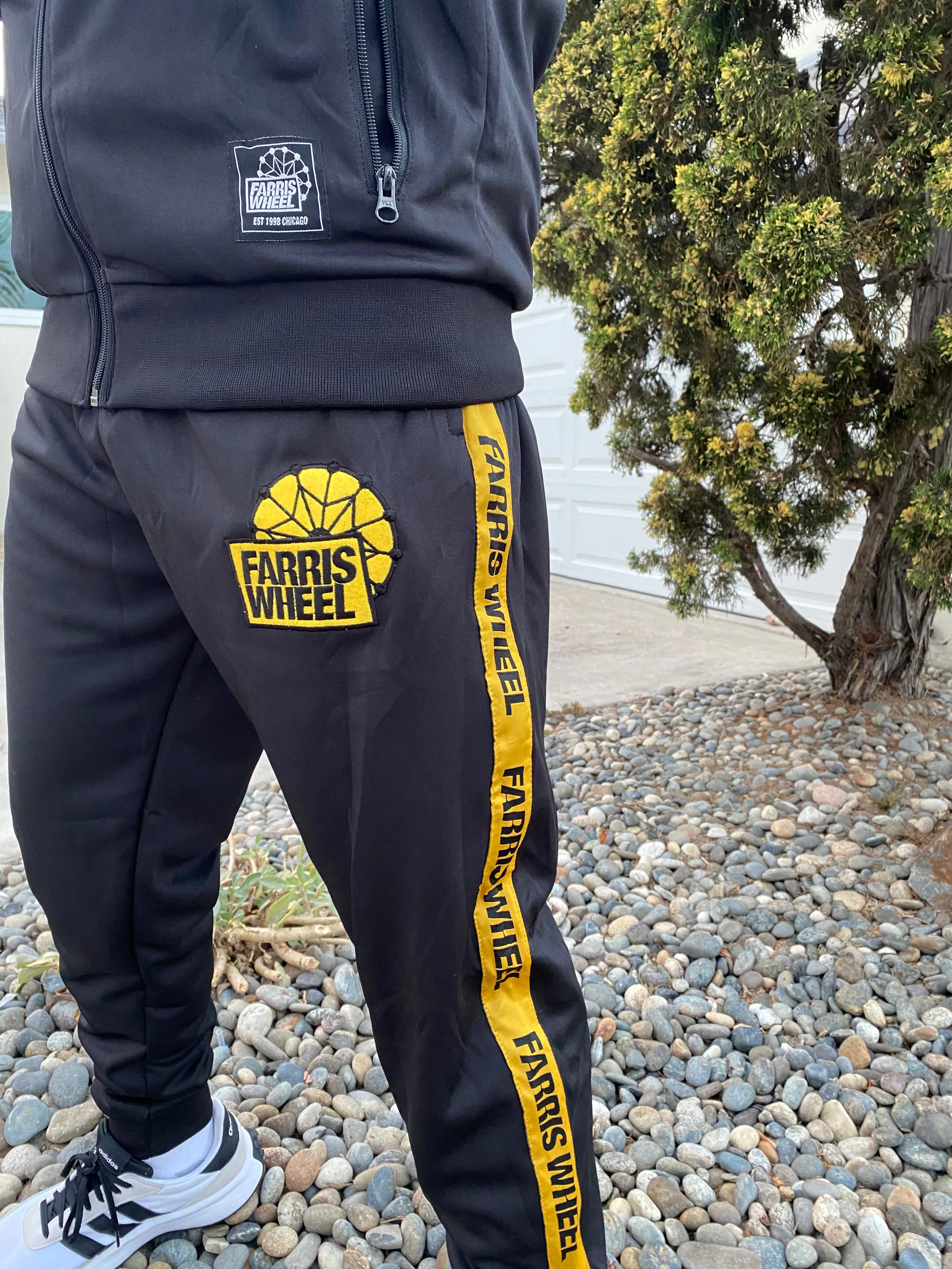 Farris Wheel Streetwear Unisex Black Tracksuit