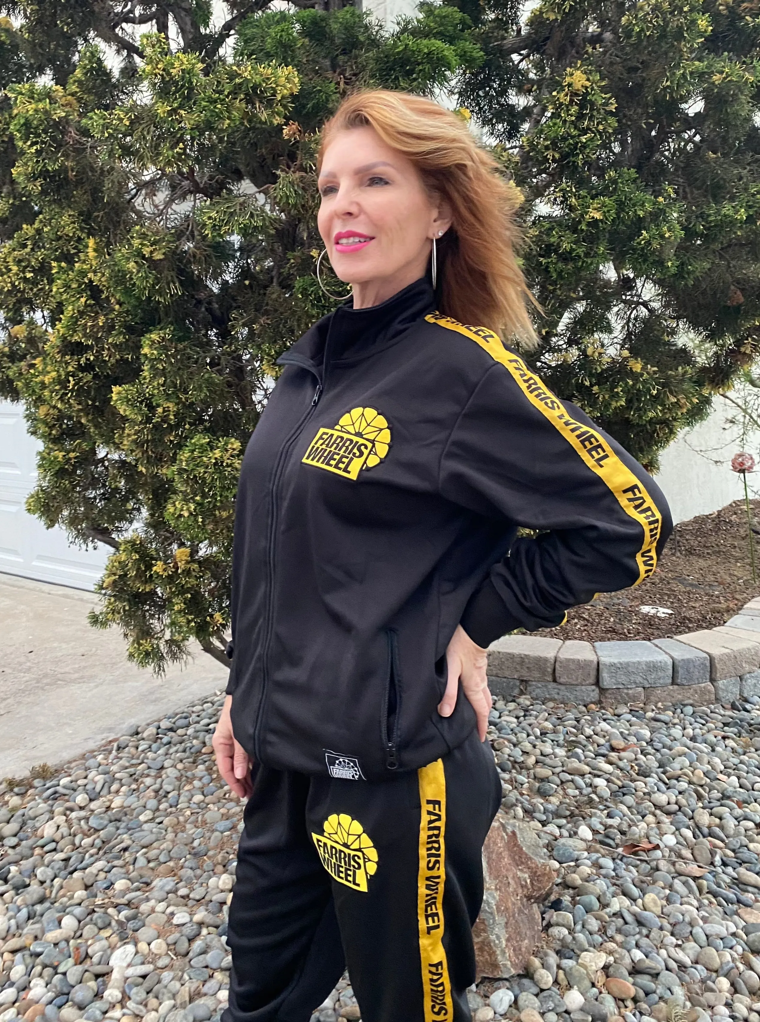 Farris Wheel Streetwear Unisex Black Tracksuit