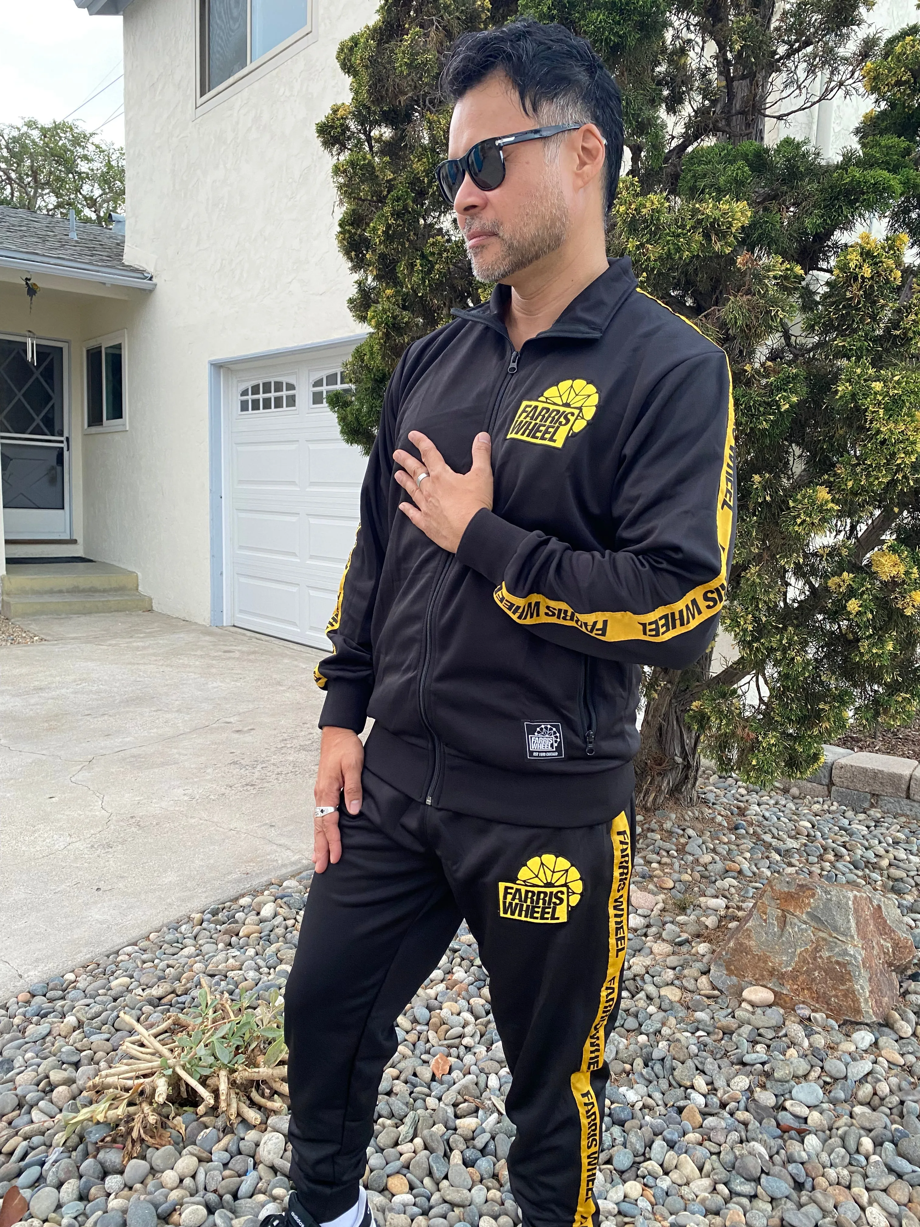 Farris Wheel Streetwear Unisex Black Tracksuit