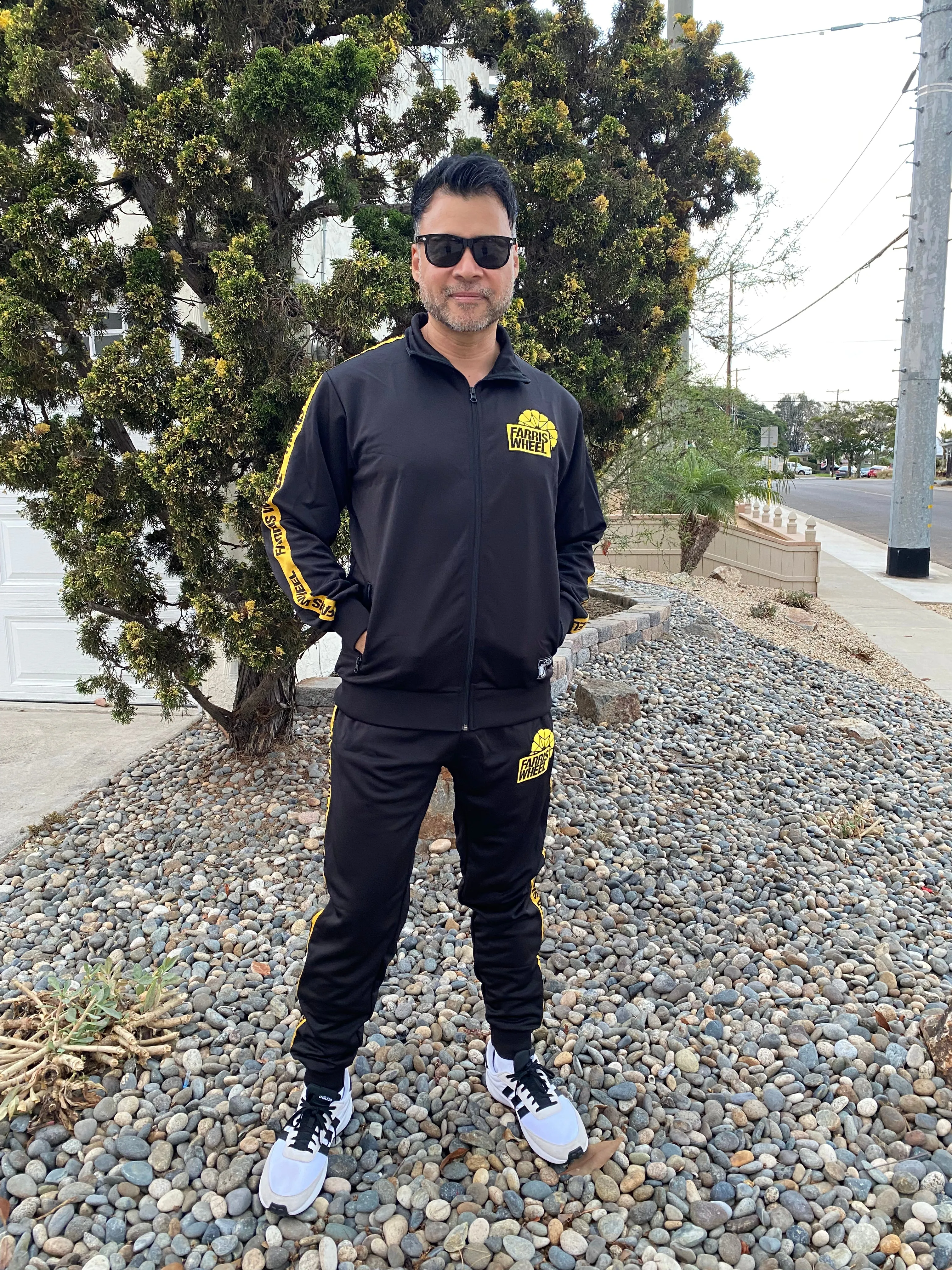 Farris Wheel Streetwear Unisex Black Tracksuit