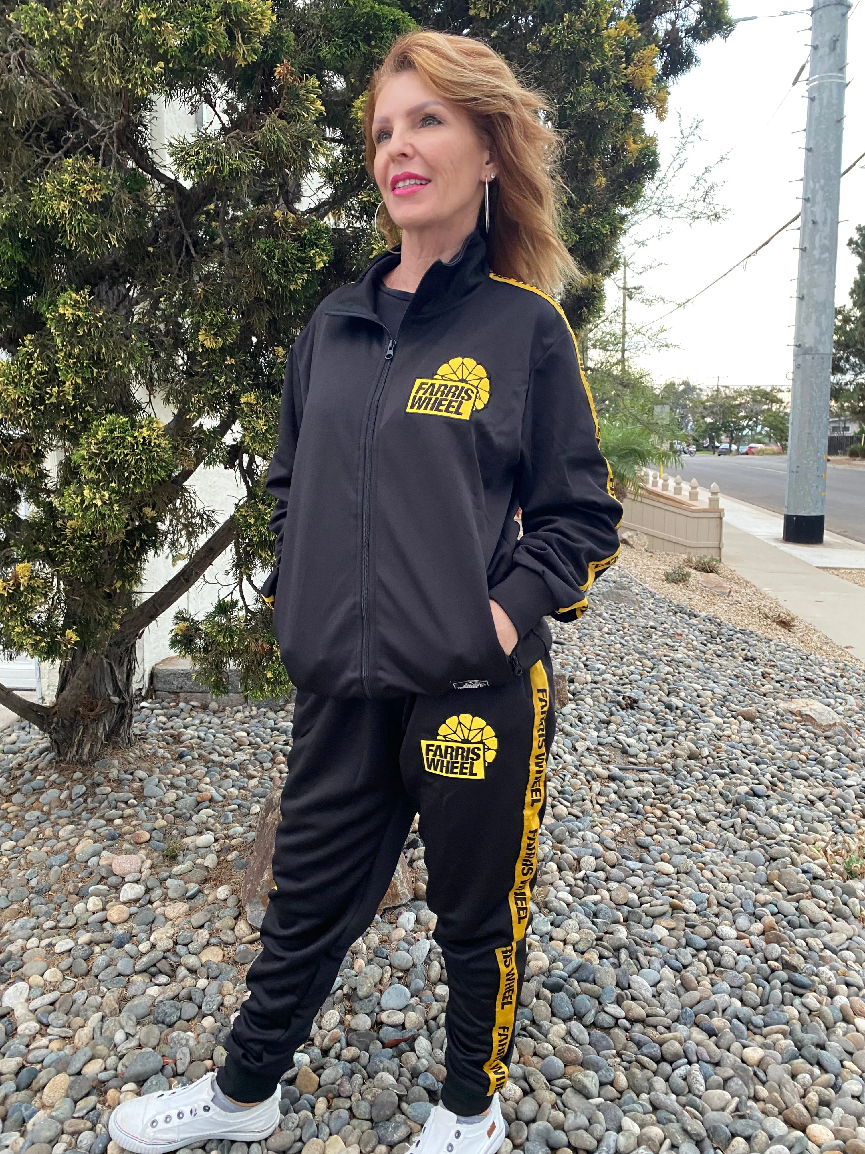 Farris Wheel Streetwear Unisex Black Tracksuit