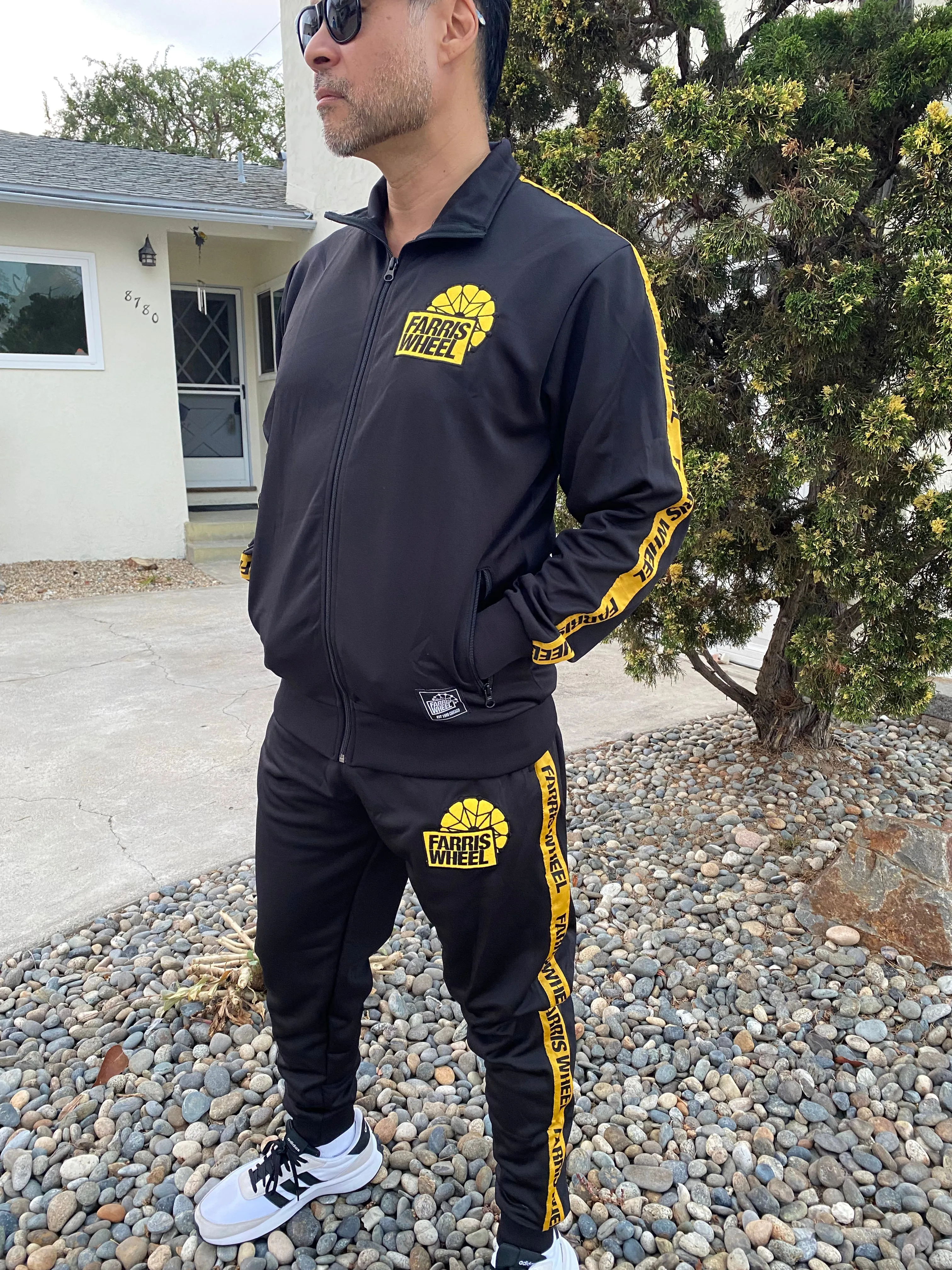 Farris Wheel Streetwear Unisex Black Tracksuit