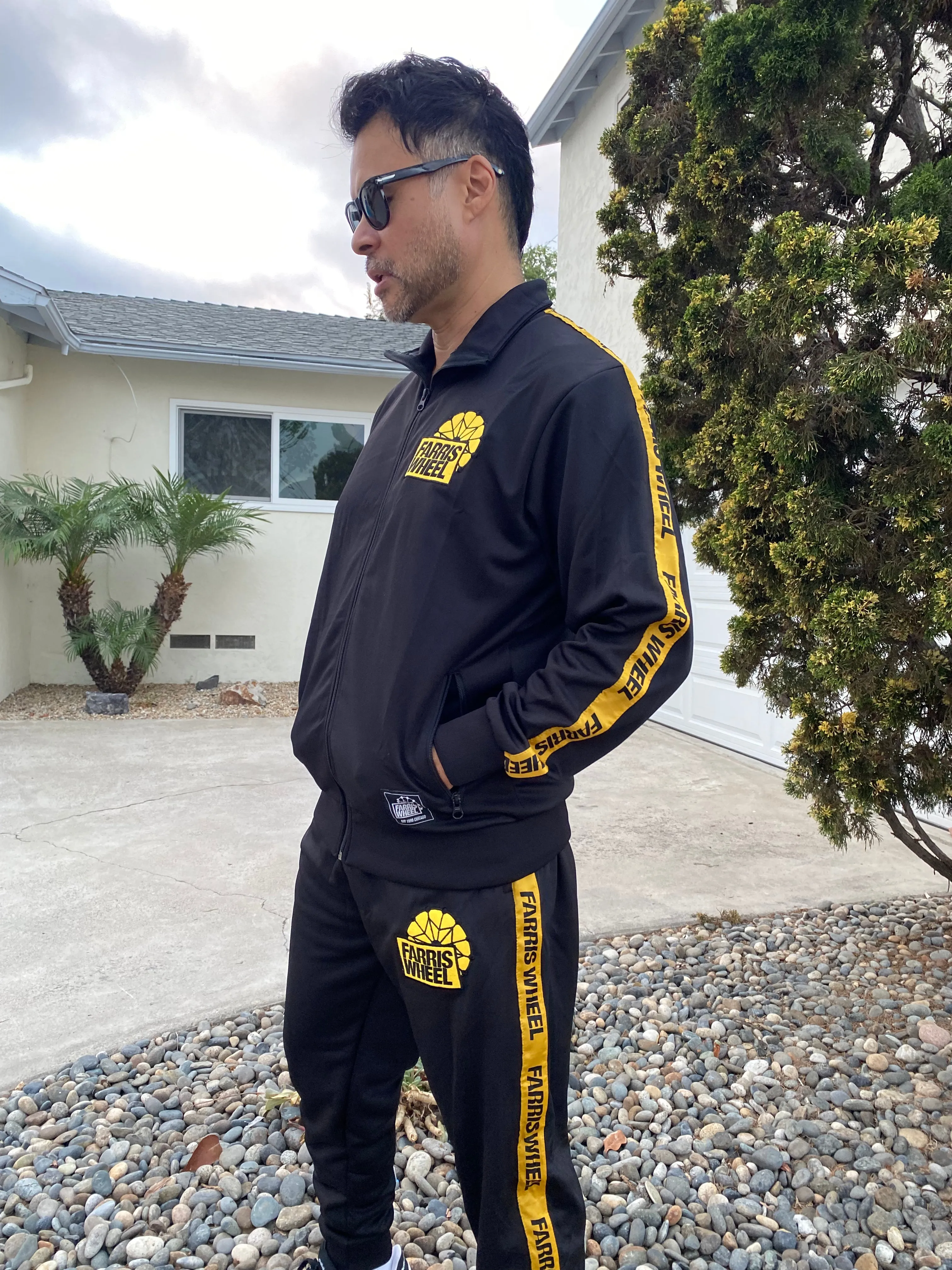 Farris Wheel Streetwear Unisex Black Tracksuit