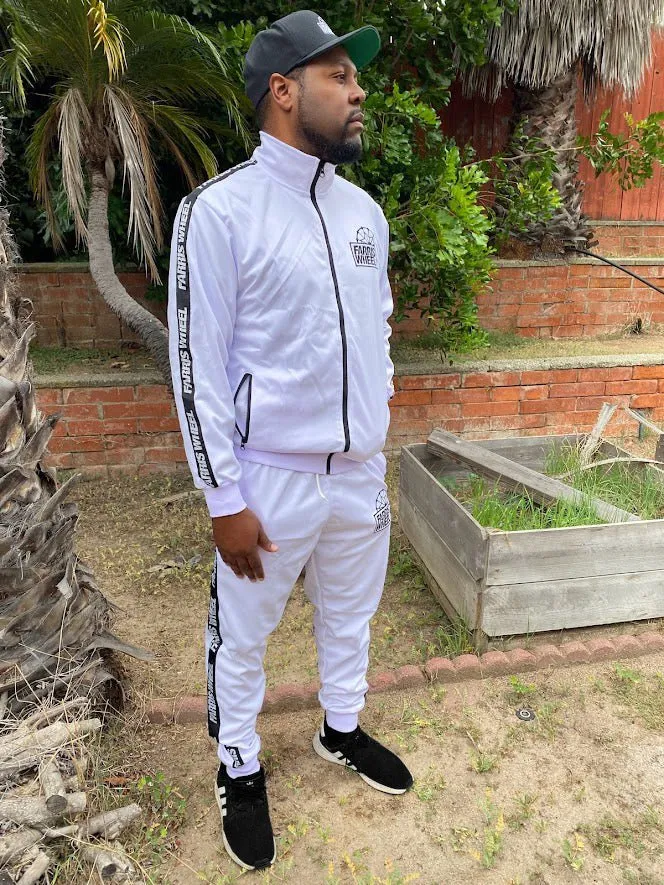 Farris Wheel Streetwear Unisex White Tracksuit
