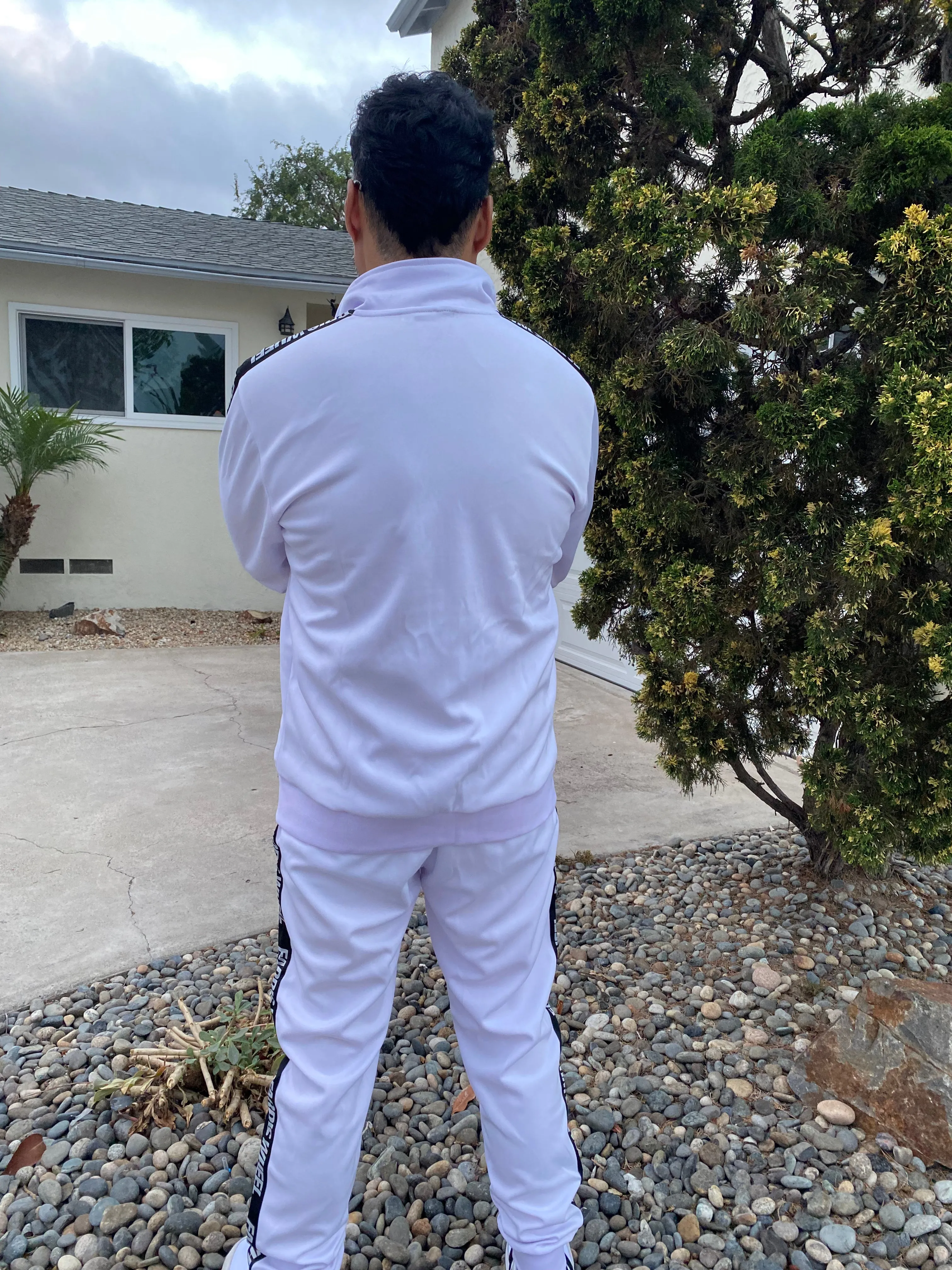 Farris Wheel Streetwear Unisex White Tracksuit