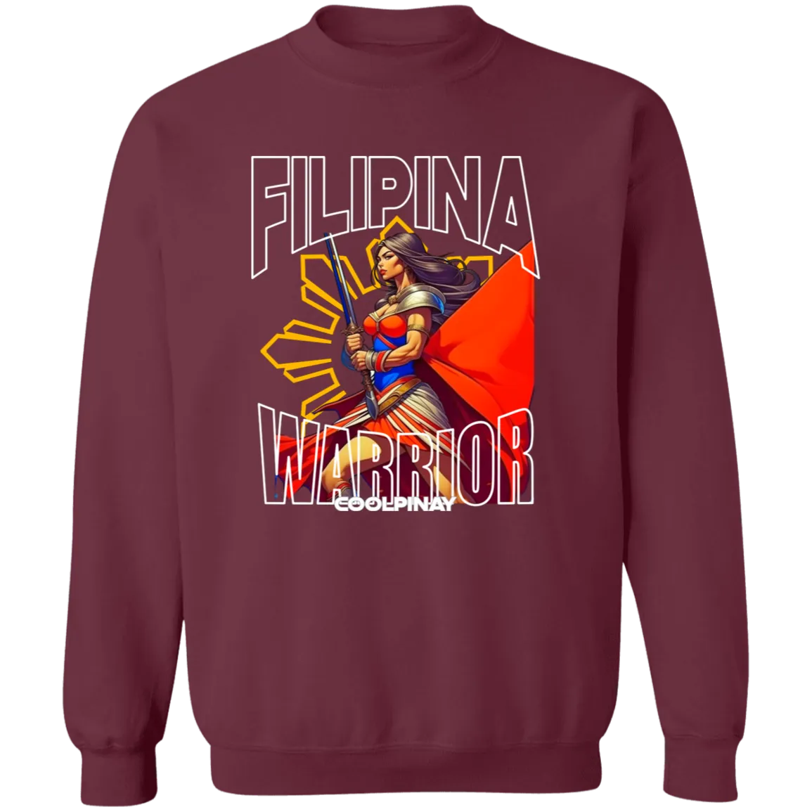 Filipina Warrior Unisex Crewneck Pullover Sweatshirt