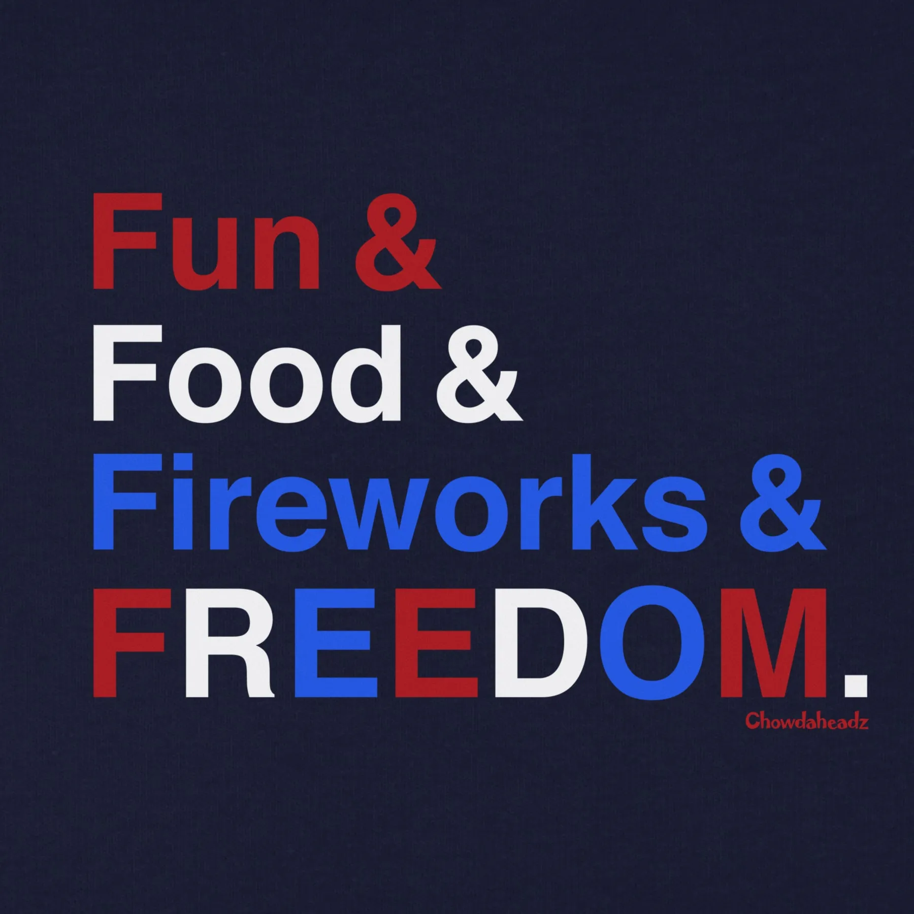 Fun & Food & Fireworks & Freedom Youth Hoodie