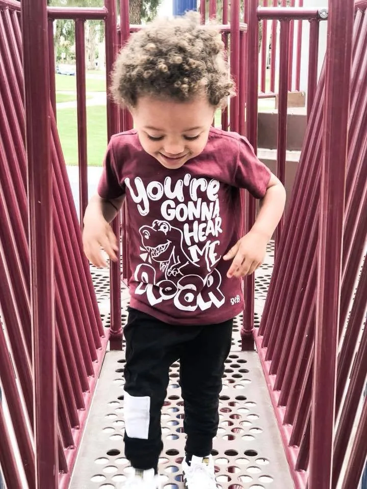 Gonna Hear Me Roar Dinosaur Kid's Tee