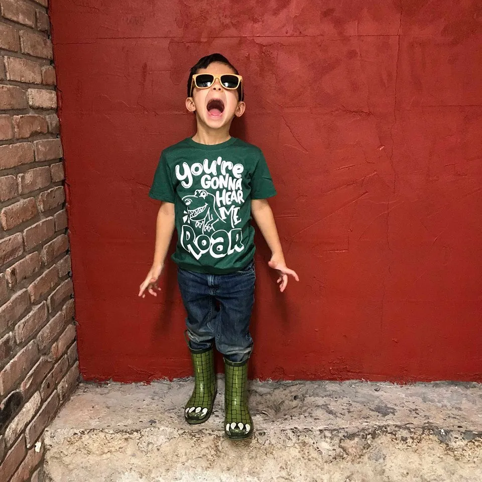 Gonna Hear Me Roar Dinosaur Kid's Tee