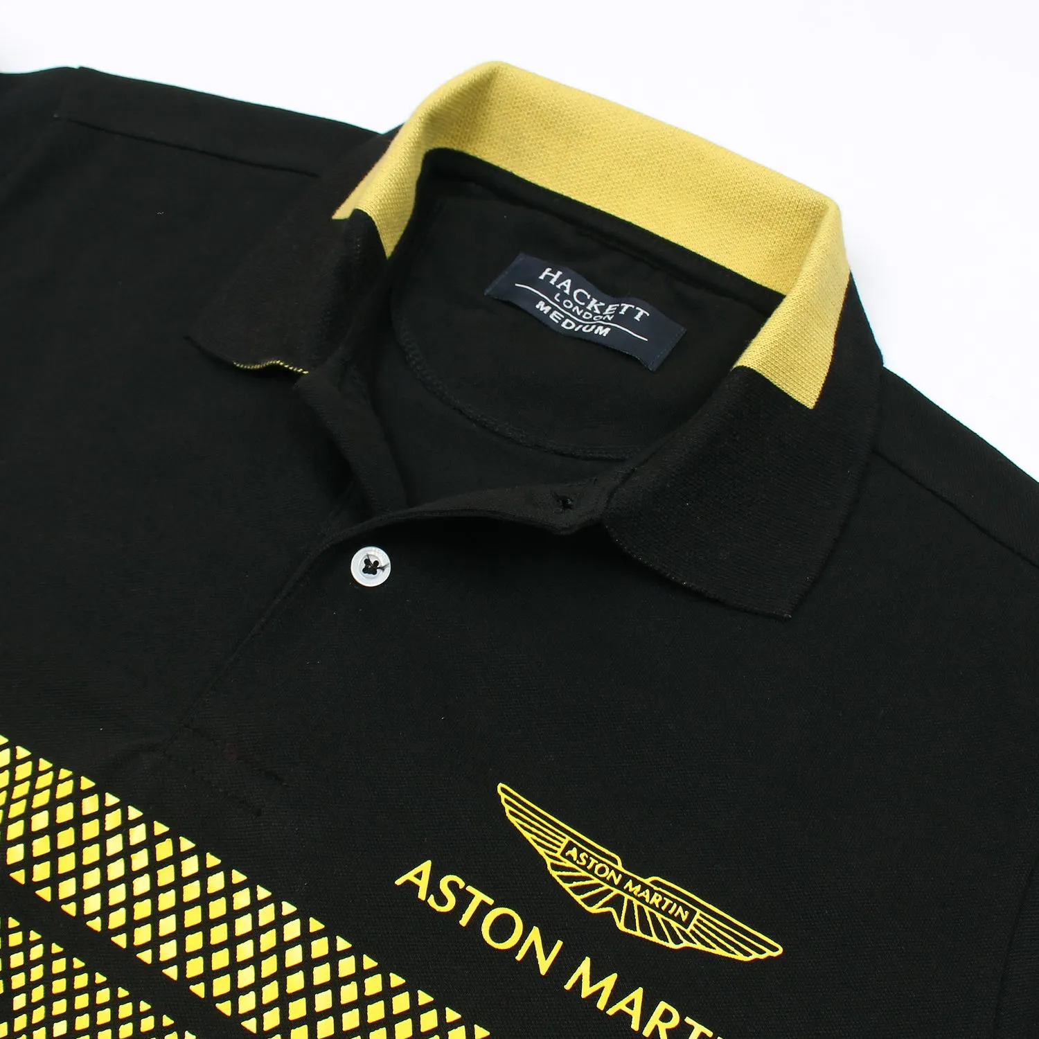Hackett London Premium Black R Polo Shirt