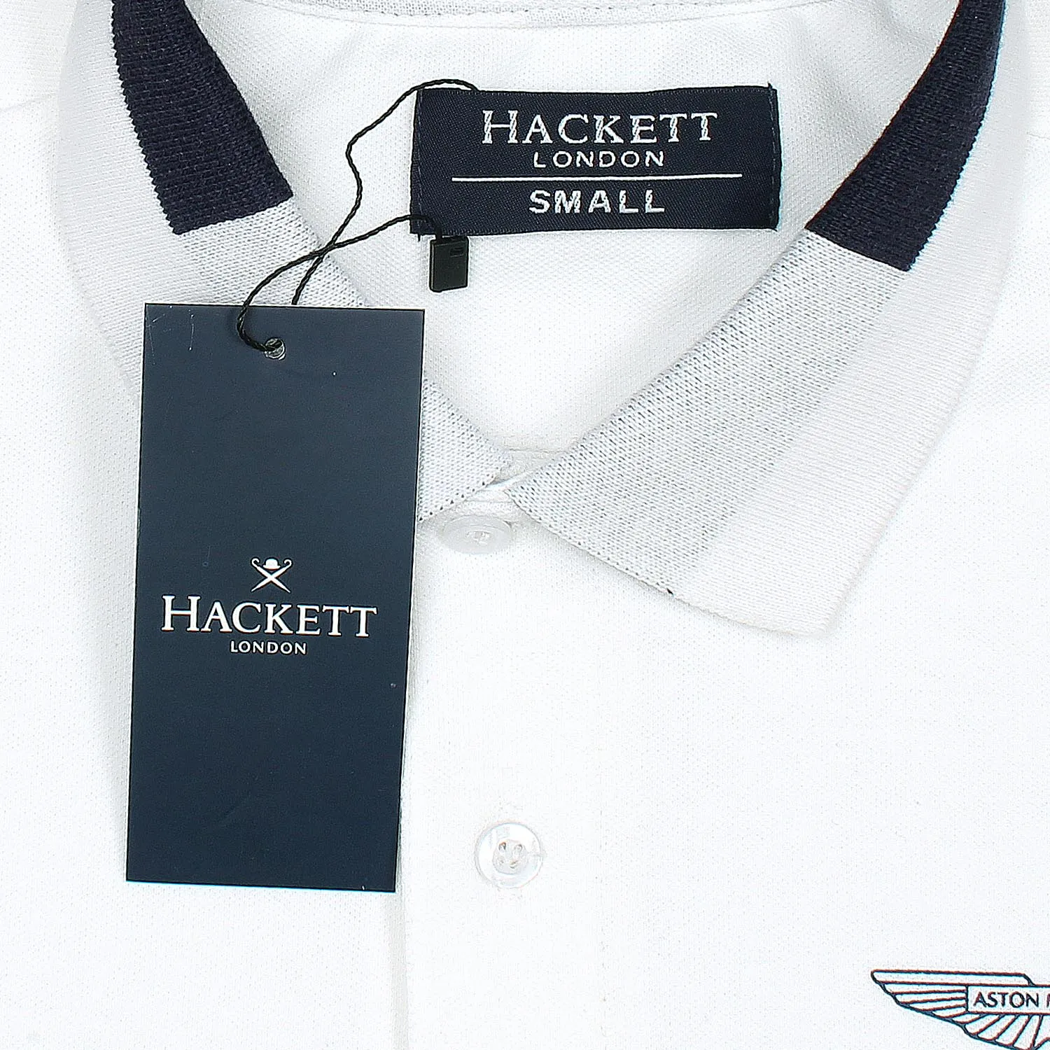 Hackett London Premium White Polo Shirt