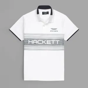 Hackett London Premium White Polo Shirt