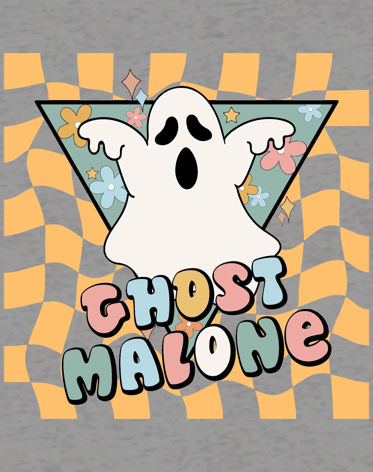 Halloween Cute Ghost Malone Parody Post Cool Hip Hop Joke Official Kid's T-shirt
