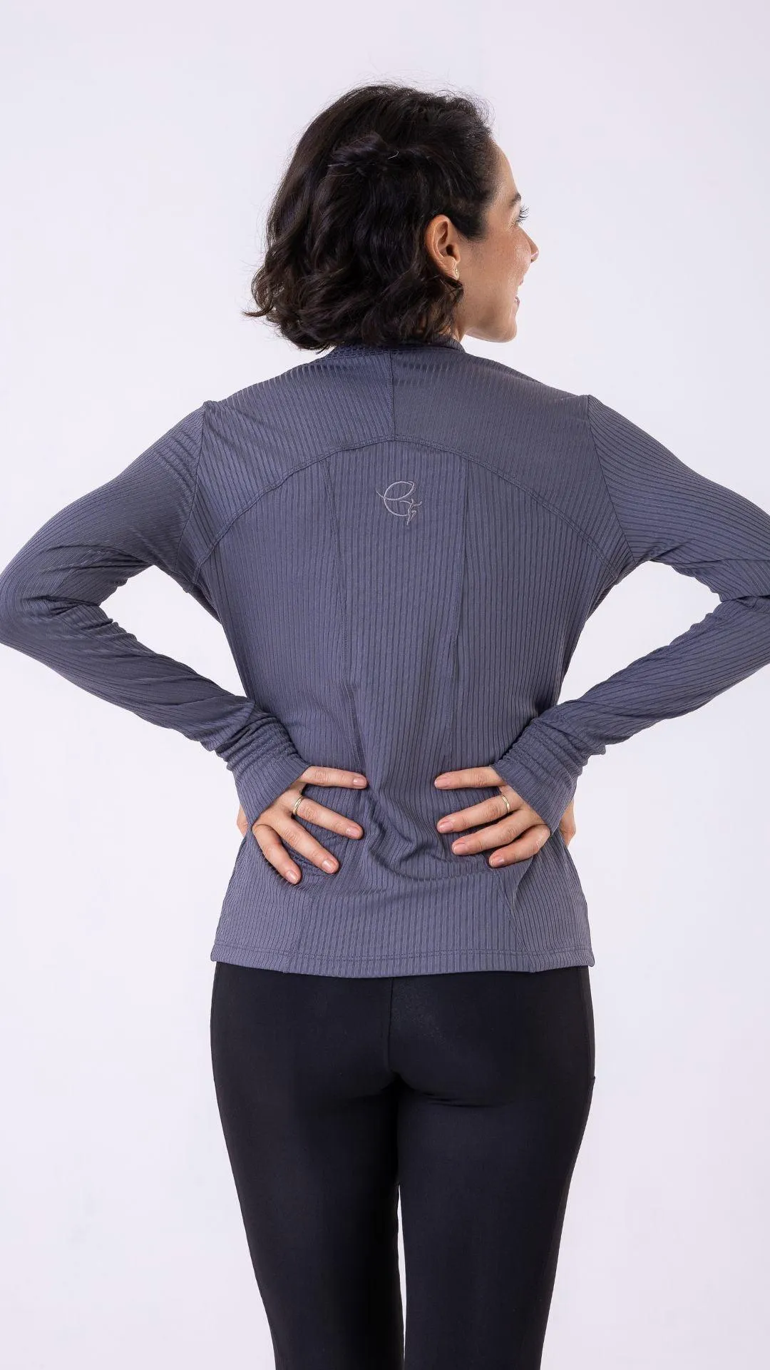 Heather Gray Ribbed Muse Jacket