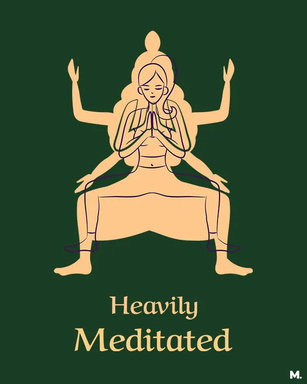 Heavily meditated printed t shirts