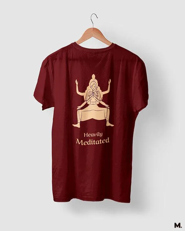 Heavily meditated printed t shirts