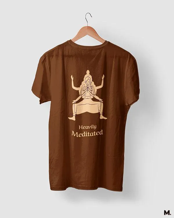 Heavily meditated printed t shirts