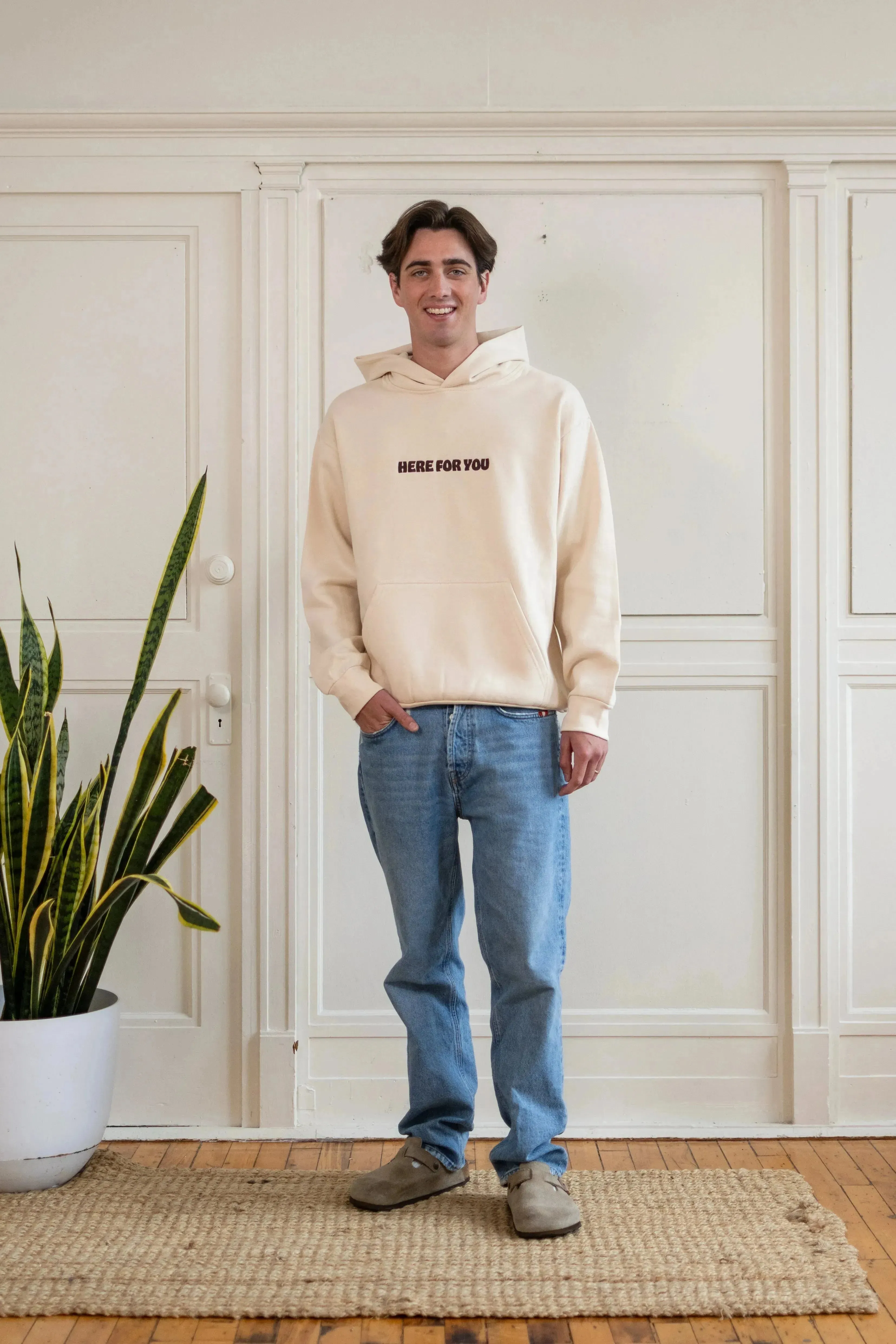 Here For You Sand Hoodie