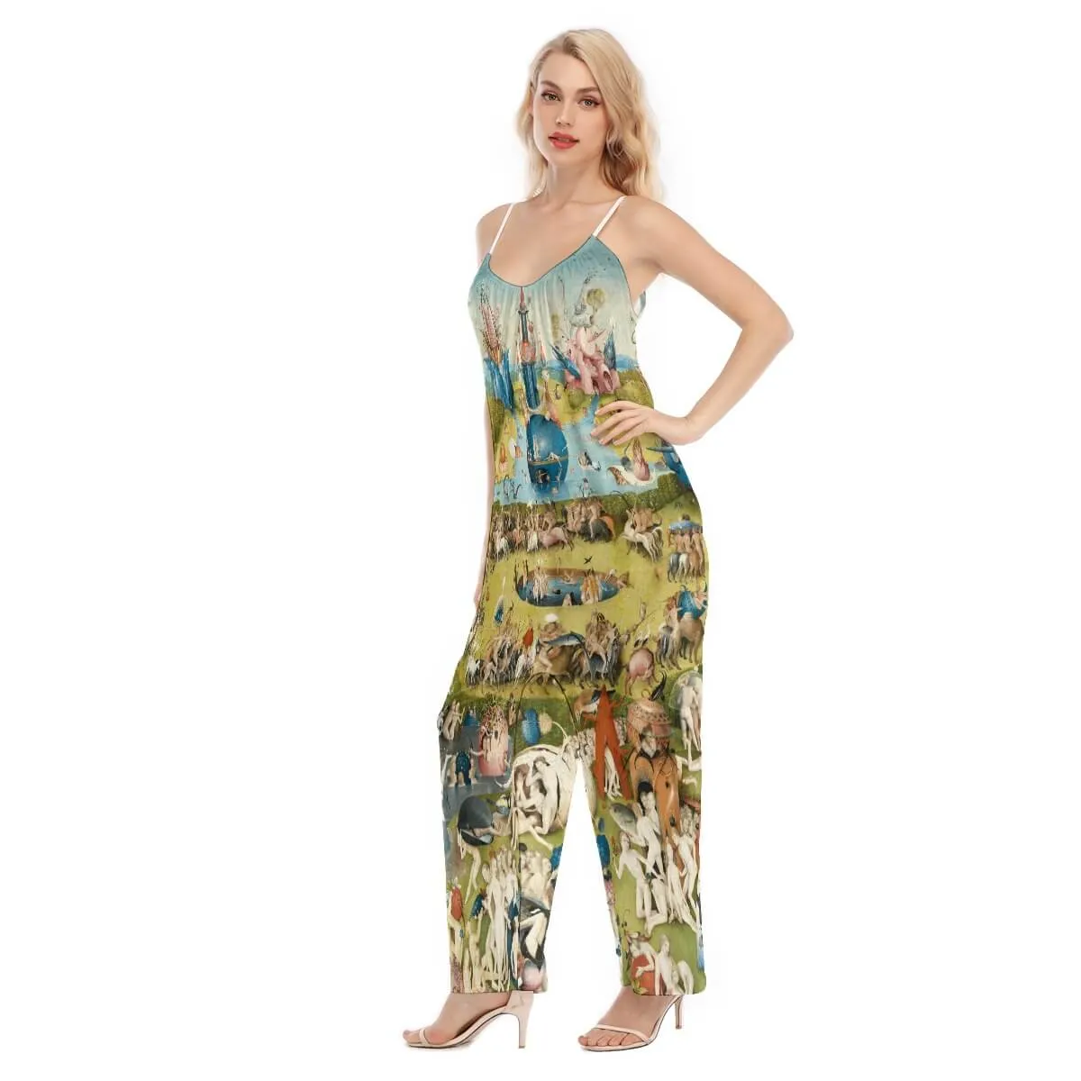 Hieronymus Bosch The Garden of Earthly Delights Loose Jumpsuit