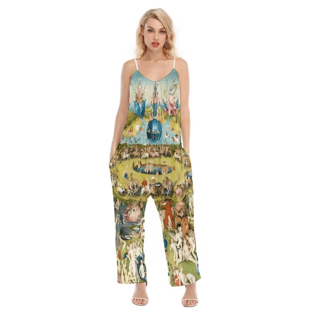 Hieronymus Bosch The Garden of Earthly Delights Loose Jumpsuit