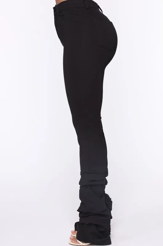 High-Rise Stacked Pants