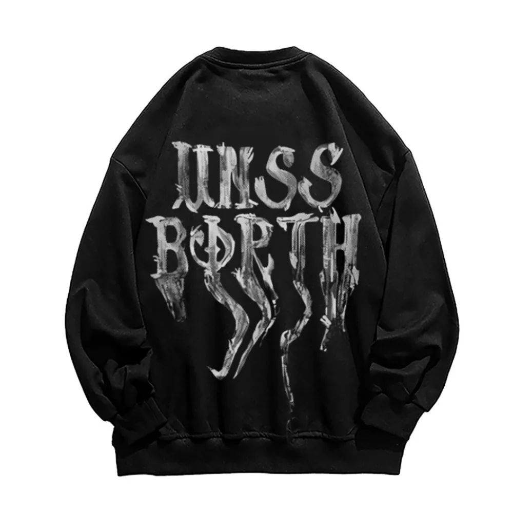 High Street Butterfly Graffiti Sweatshirt