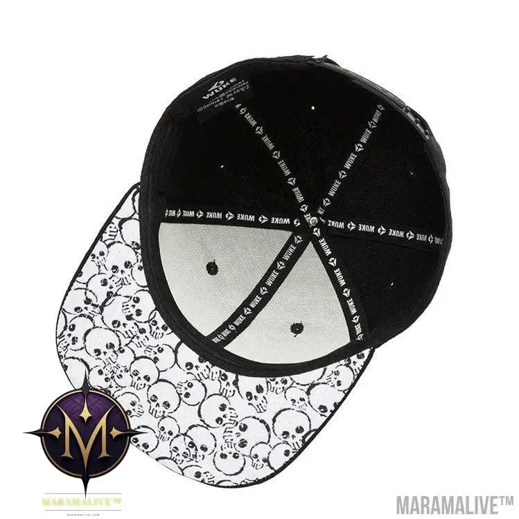 Hip Hop Flat-edge Fashion Skull Embroidery Baseball Cap