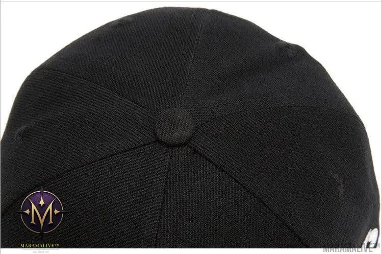 Hip Hop Flat-edge Fashion Skull Embroidery Baseball Cap