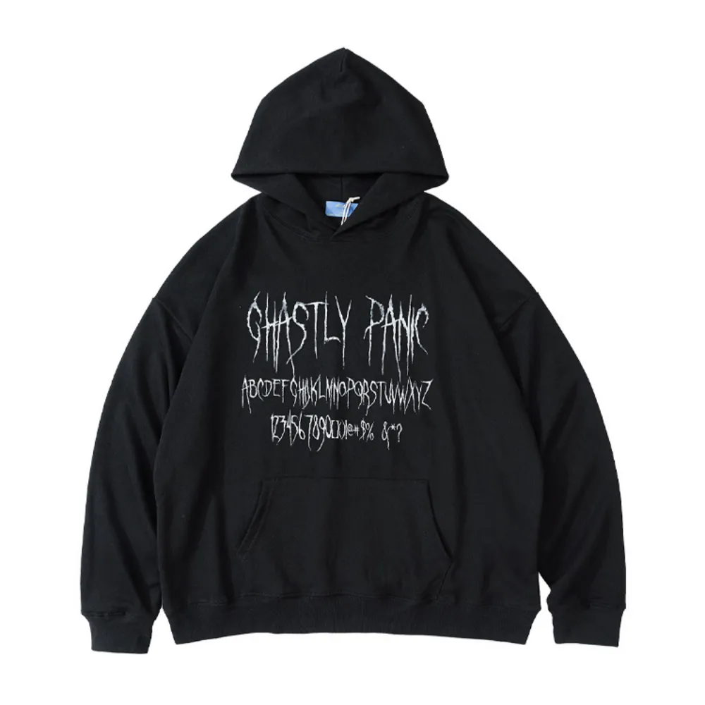 Hip-Hop Letter Print Hoodie