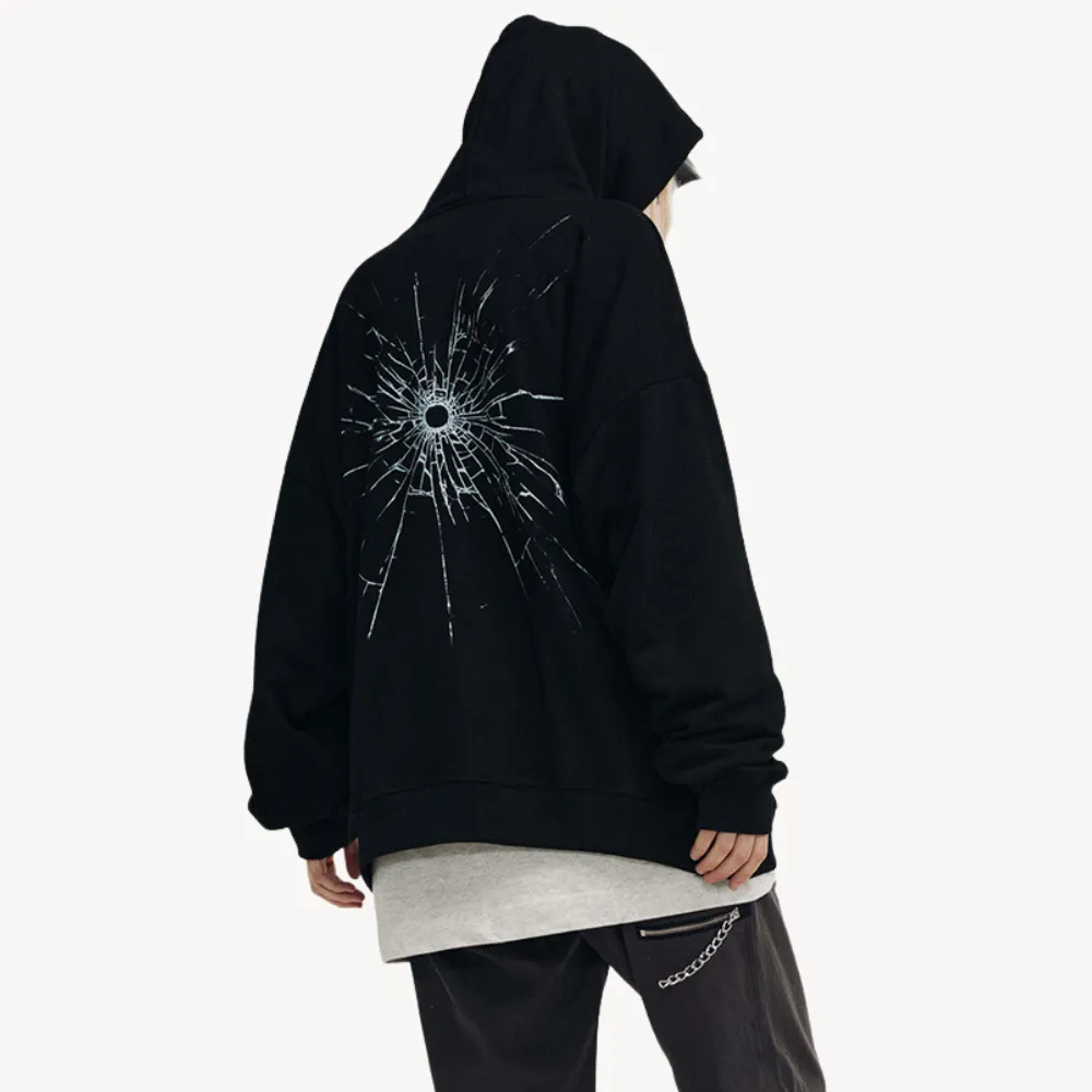 Hip-Hop Letter Print Hoodie