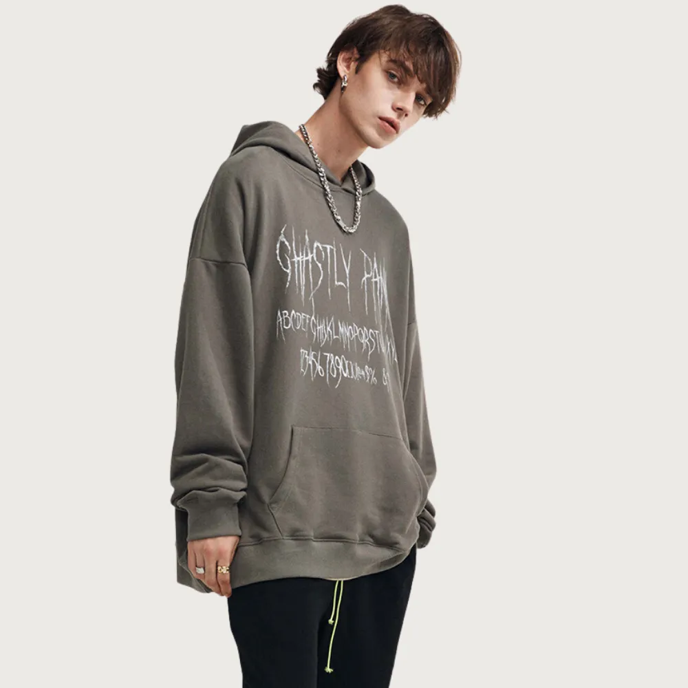 Hip-Hop Letter Print Hoodie