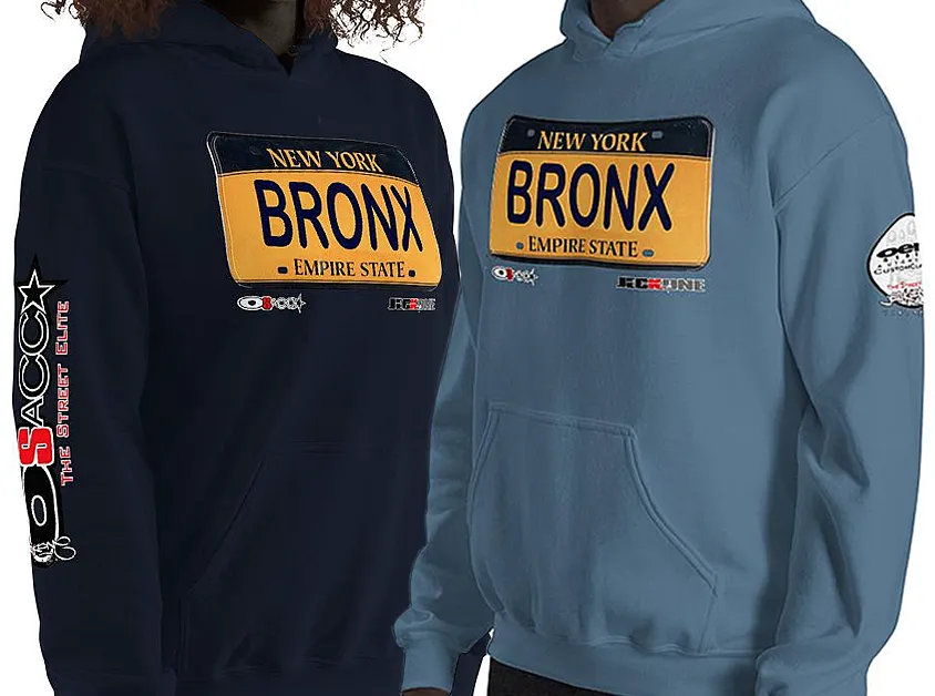 HOODIE (uniSex): BRONX  -VanityPlate